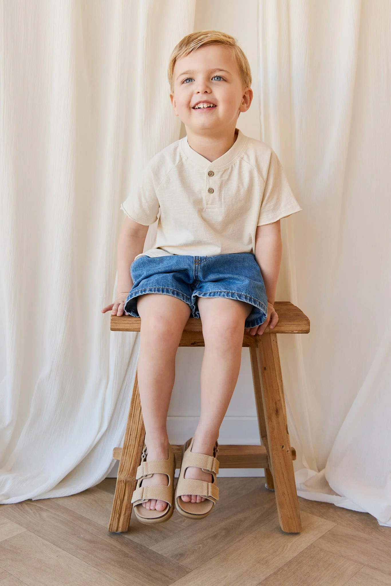Organic Cotton Lewis Tee - Parchment - Image 4