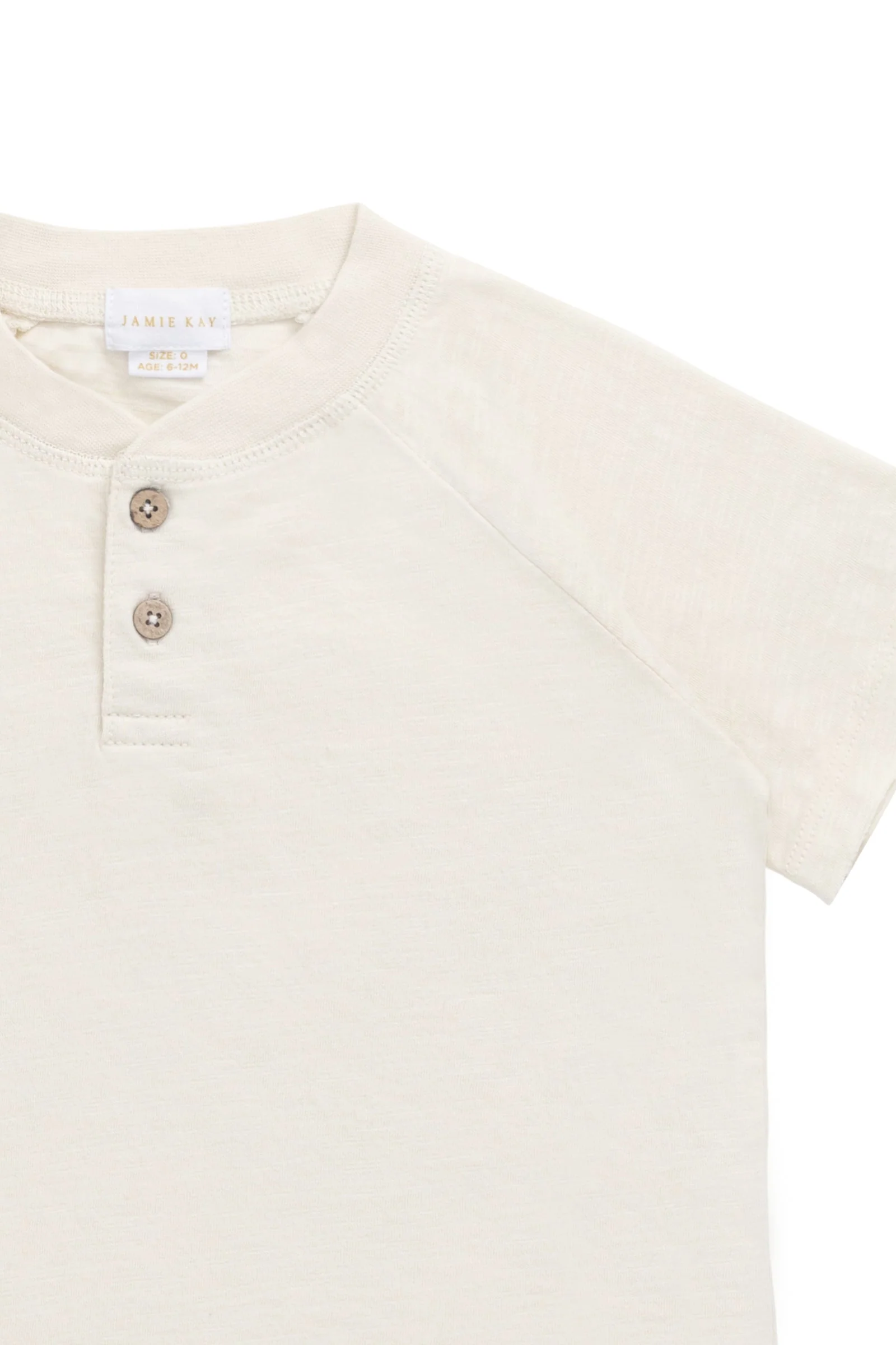 Organic Cotton Lewis Tee - Parchment - Image 5