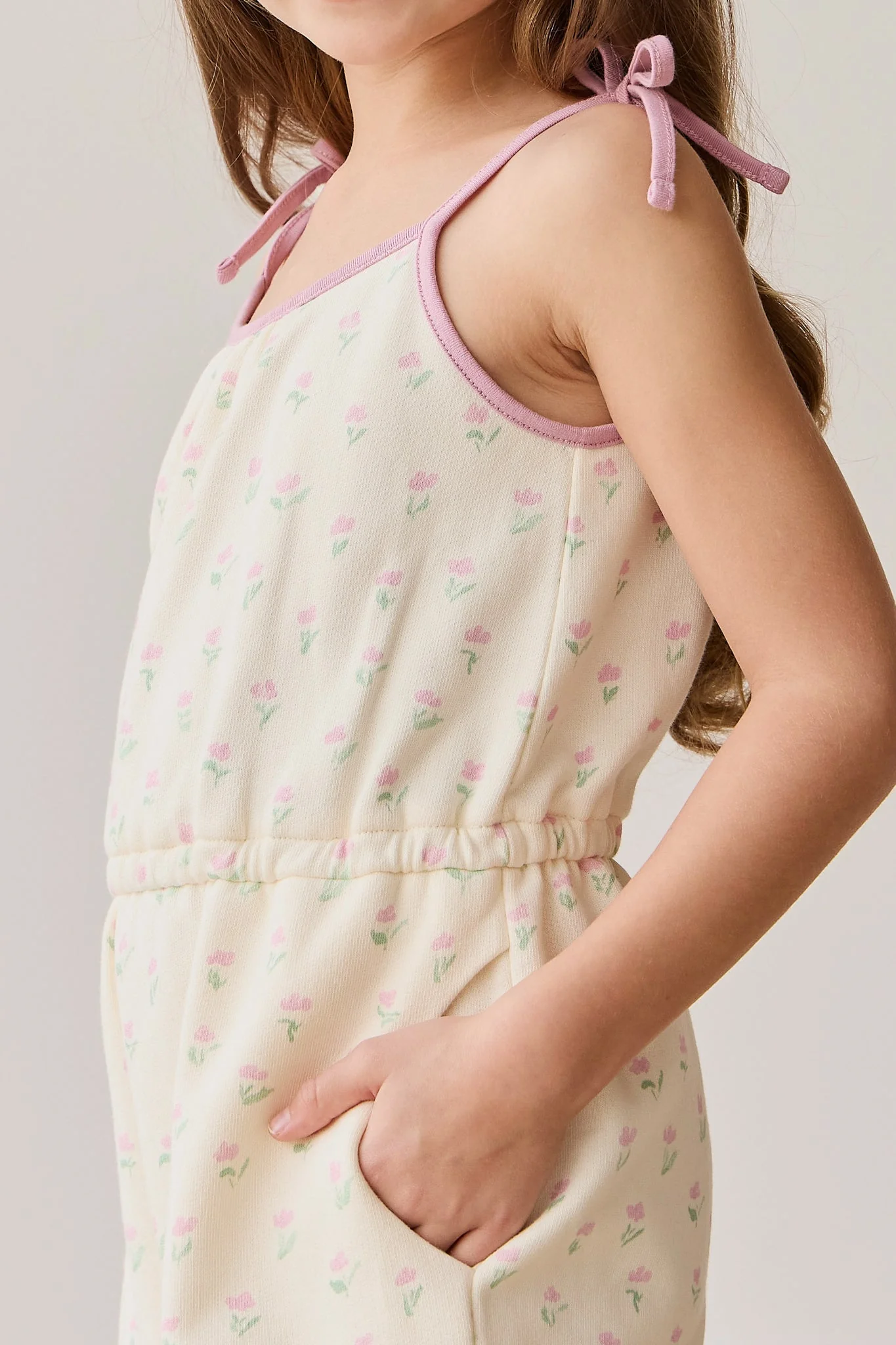 Organic Cotton Lilith Playsuit - Lila Pink - Image 3