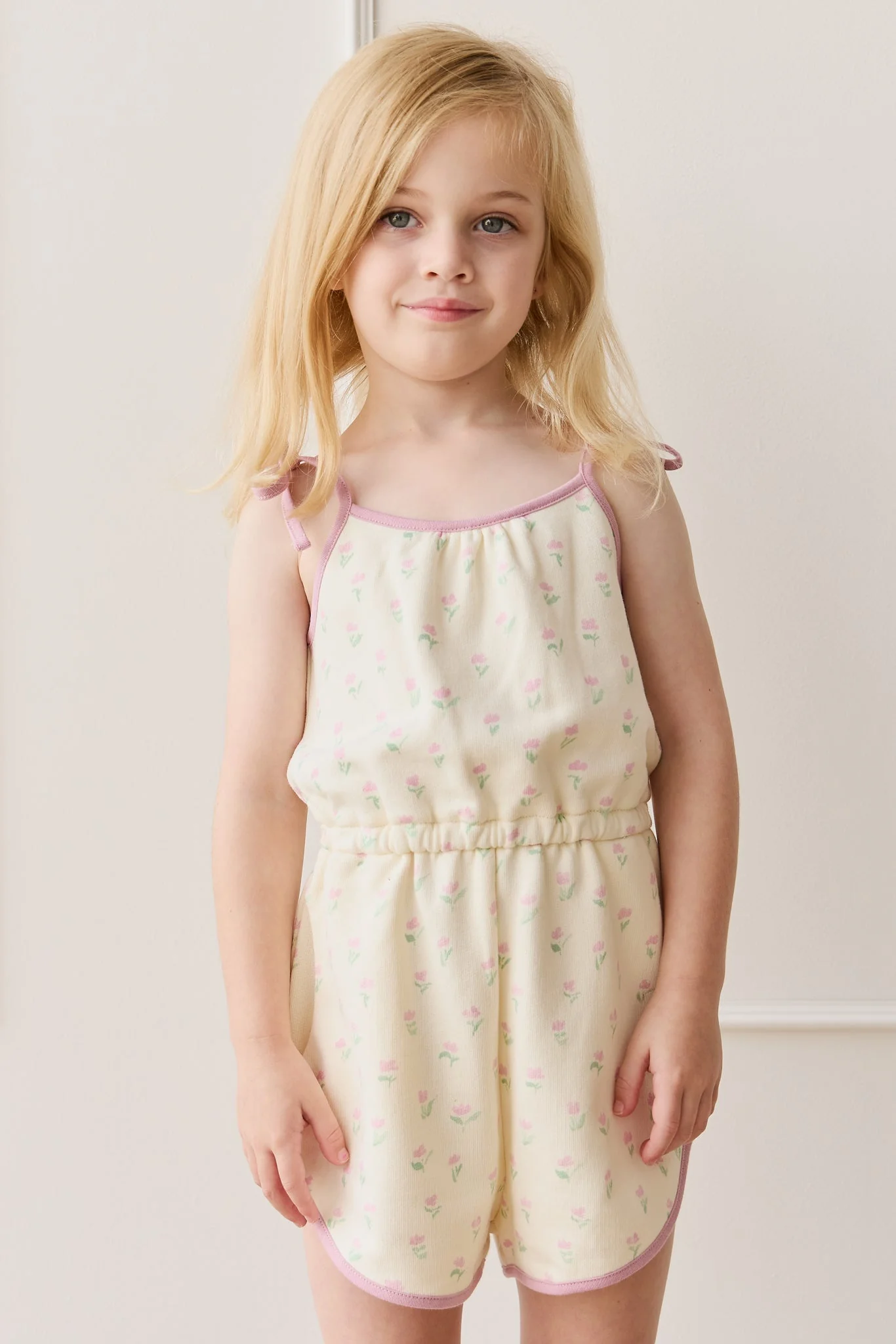 Organic Cotton Lilith Playsuit - Lila Pink - Image 4
