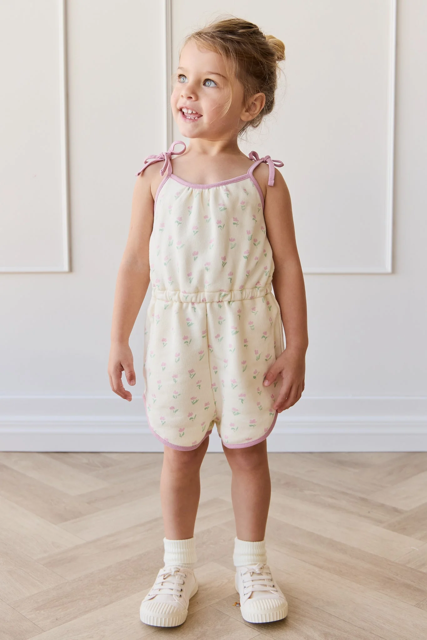 Organic Cotton Lilith Playsuit - Lila Pink - Image 6