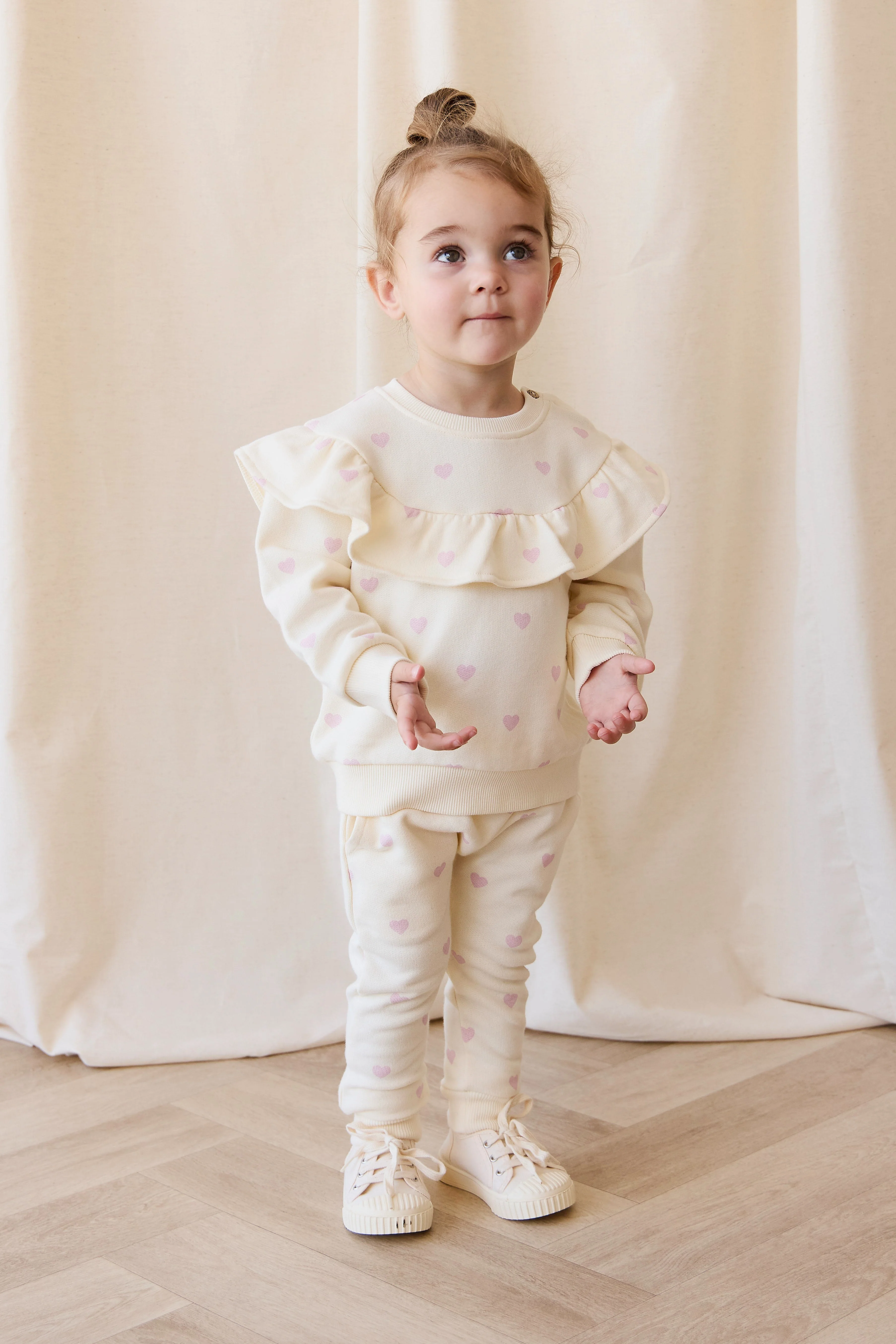 Organic Cotton Lilith Track Pant - Mon Amour Lotus - Image 3