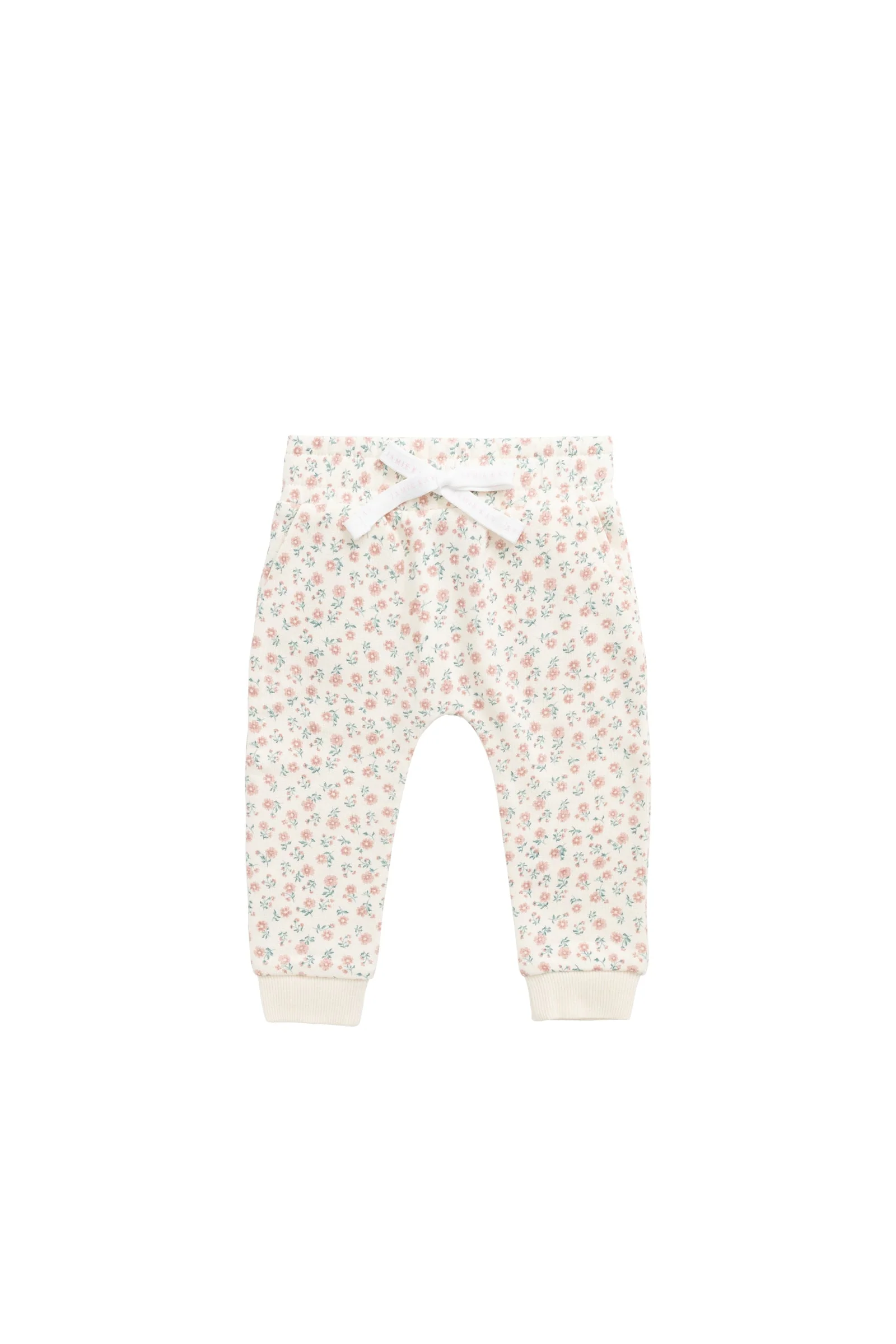 Organic Cotton Lilith Track Pant - Posy Garden Pink - Image 2