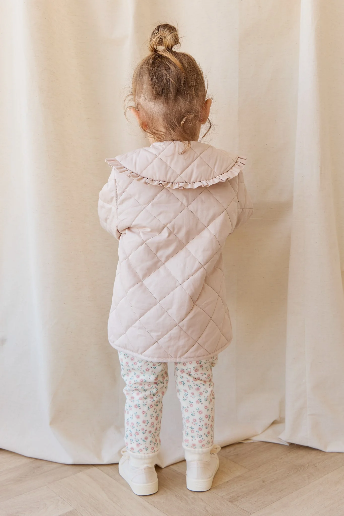Organic Cotton Lilith Track Pant - Posy Garden Pink - Image 3