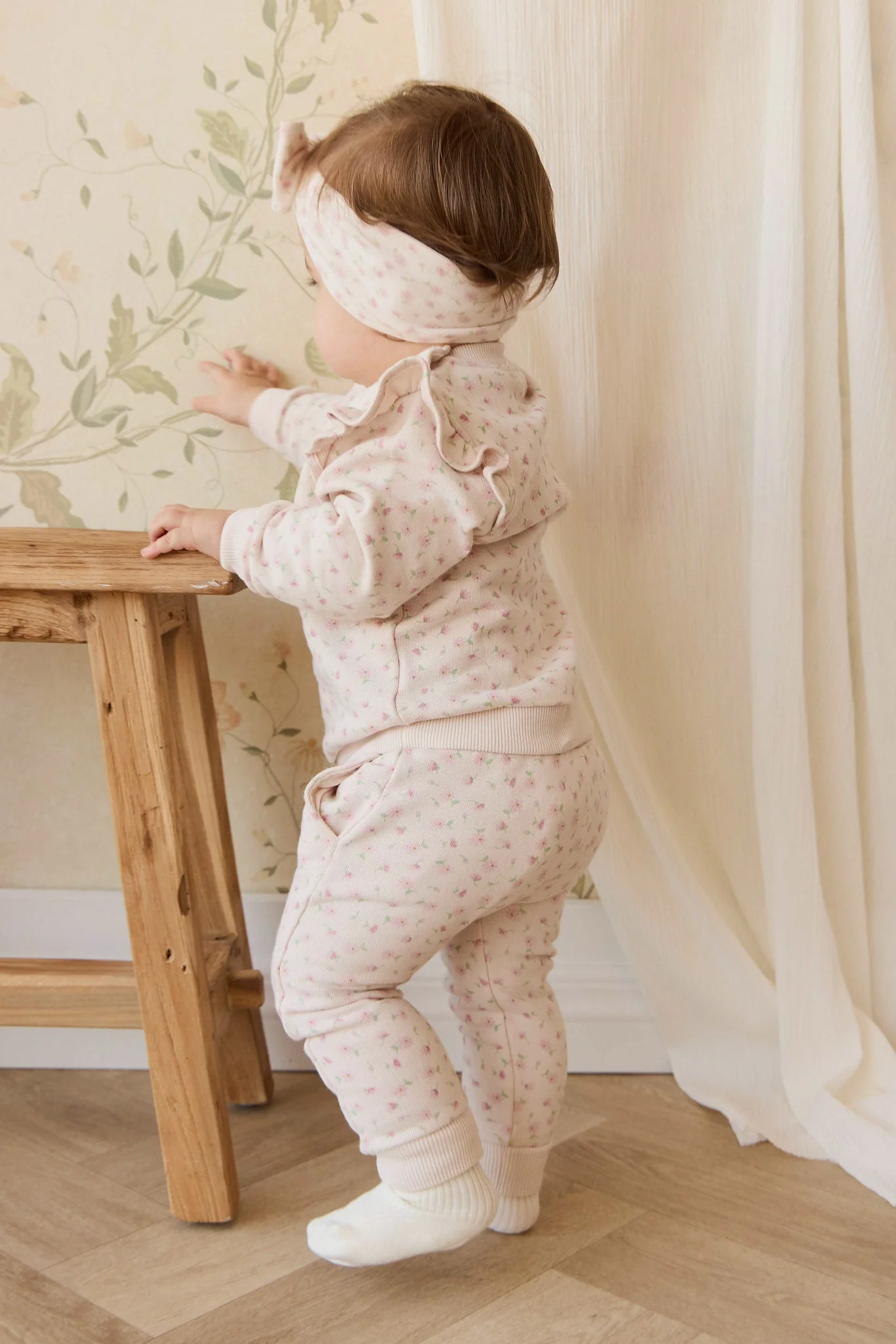 Organic Cotton Lilith Track Pant - Victoria Blush - Image 3