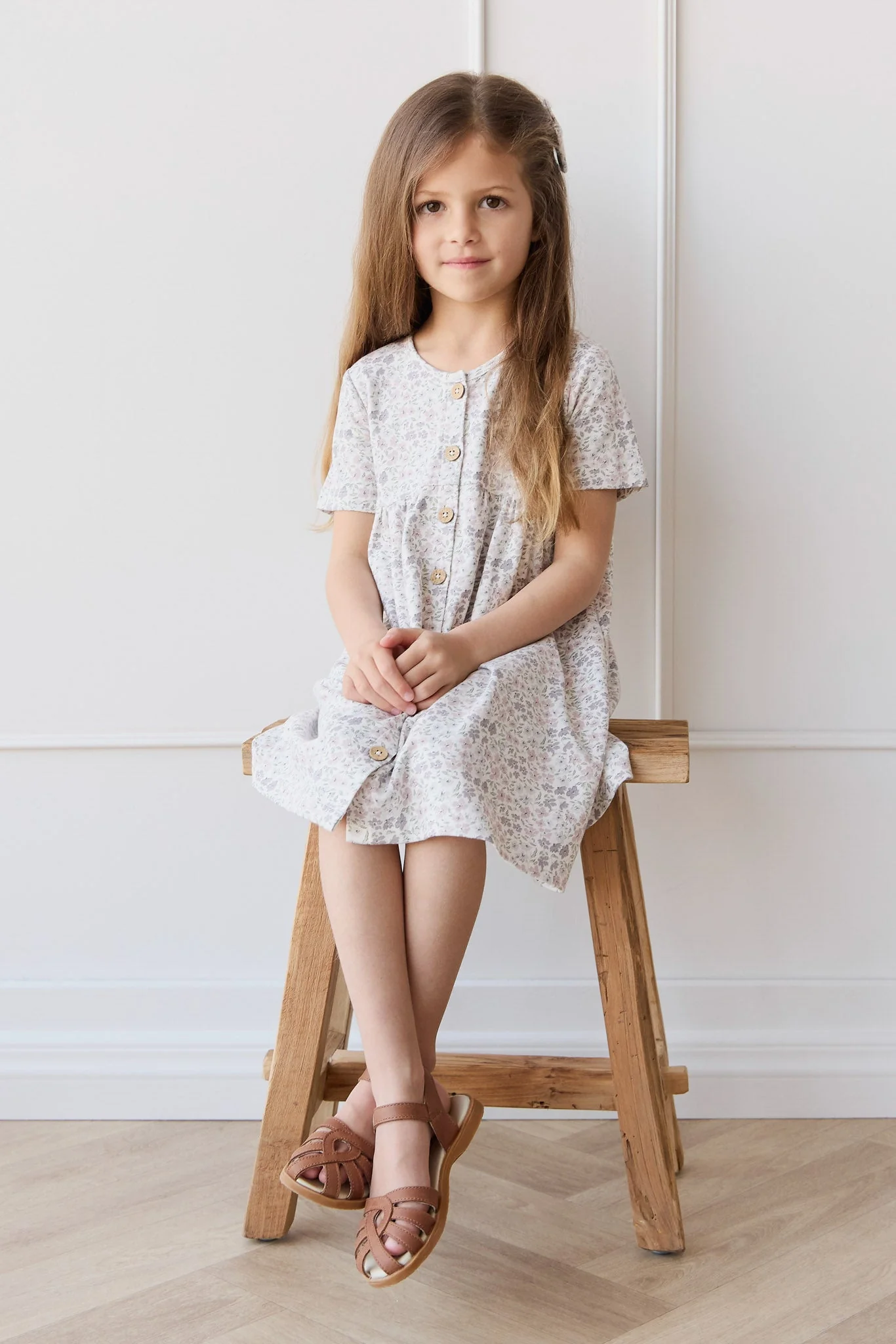 Organic Cotton Lola Dress - Fifi Lilac - Image 3