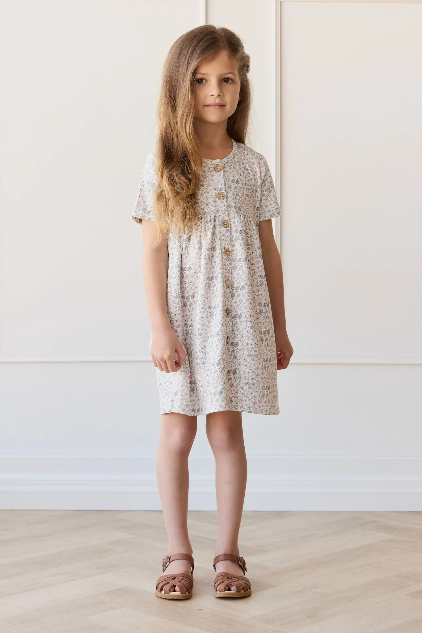 Organic Cotton Lola Dress - Fifi Lilac - Image 4