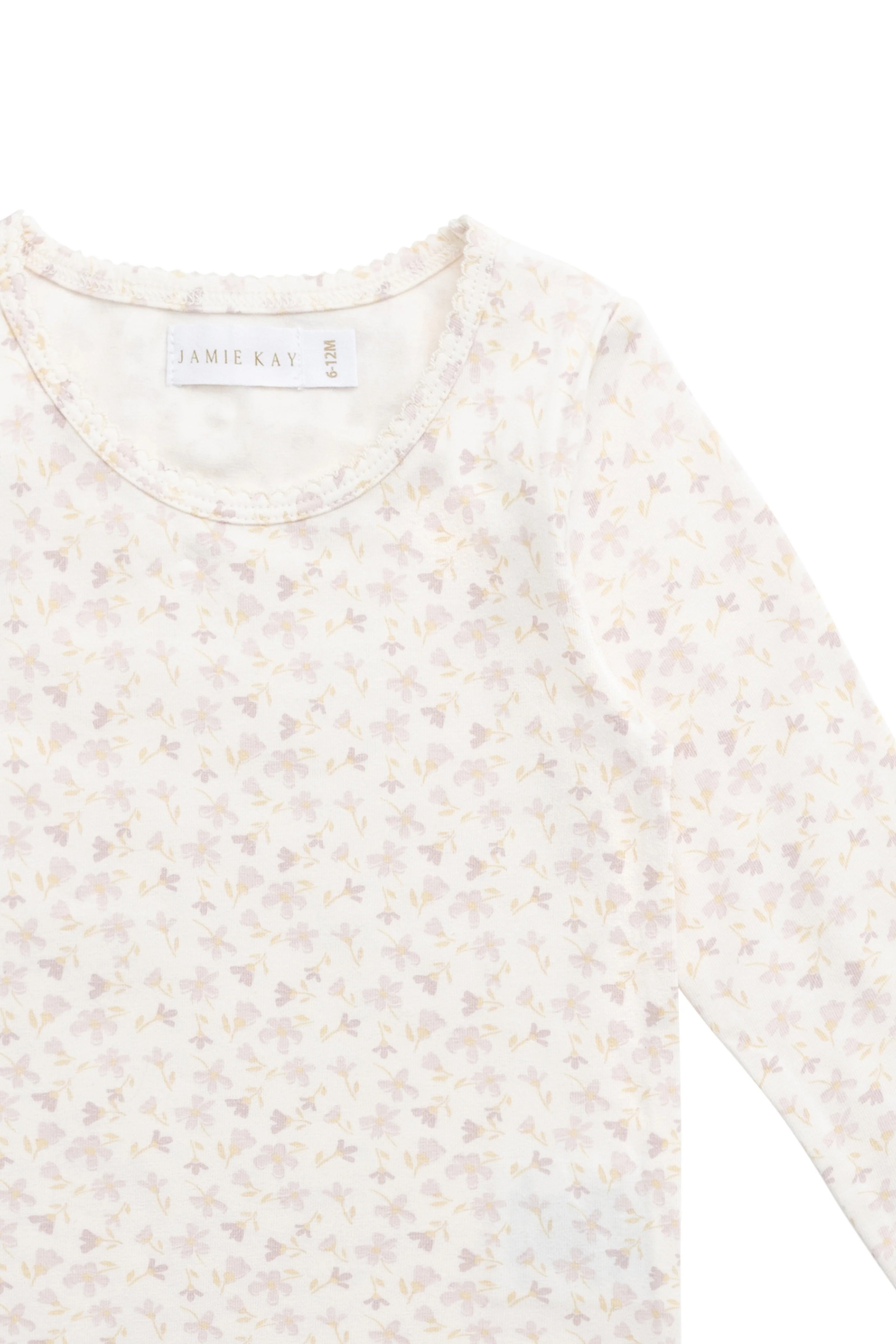Organic Cotton Long Sleeve Top - Aries Mauve - Image 4