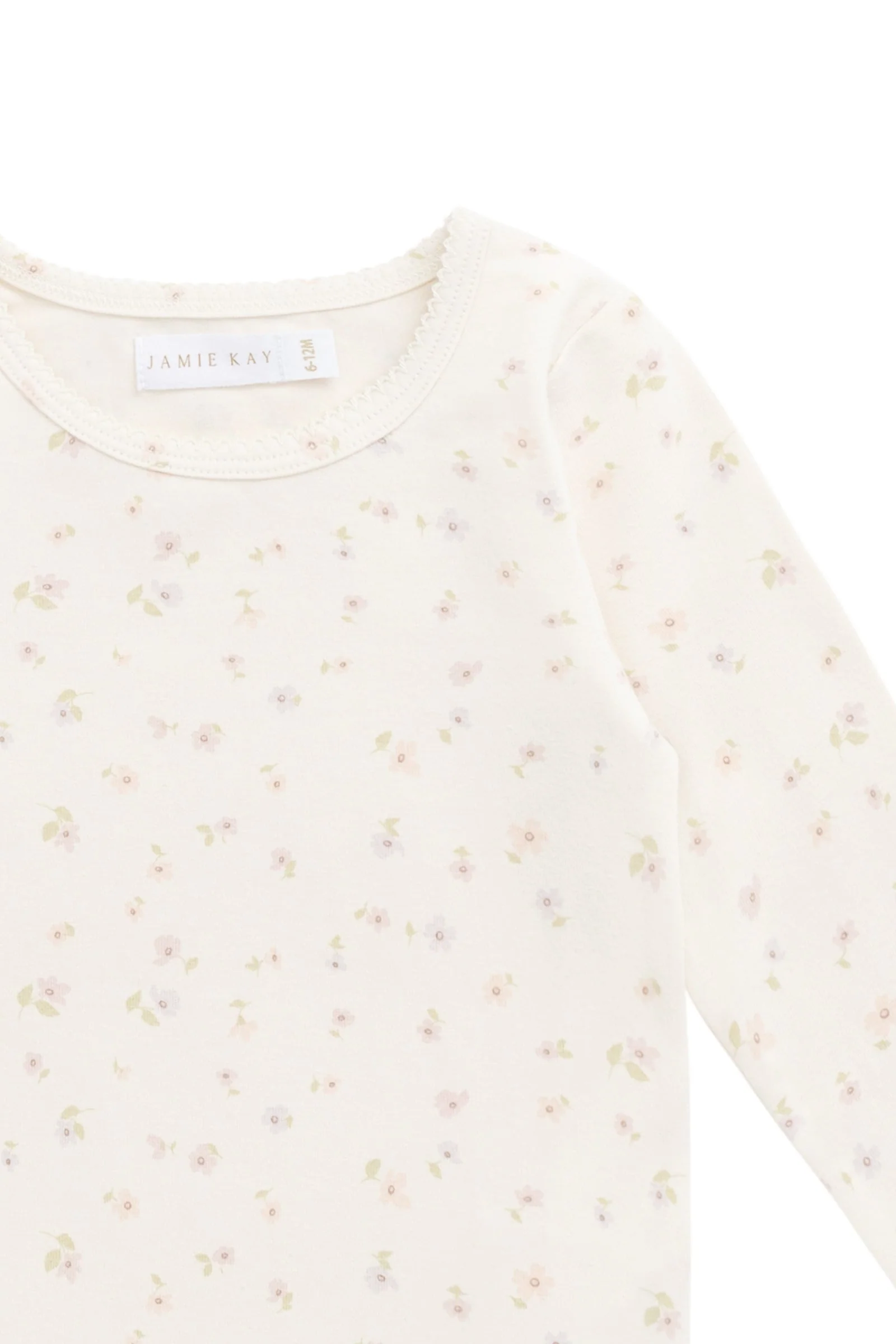 Organic Cotton Long Sleeve Top - Briella Whisper - Image 5