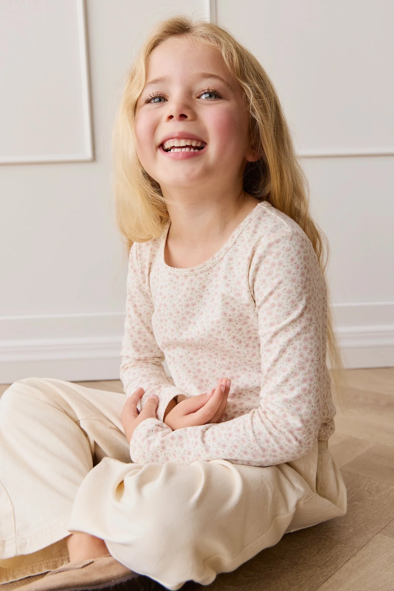 Organic Cotton Long Sleeve Top - Penelope Rose Small - Image 4