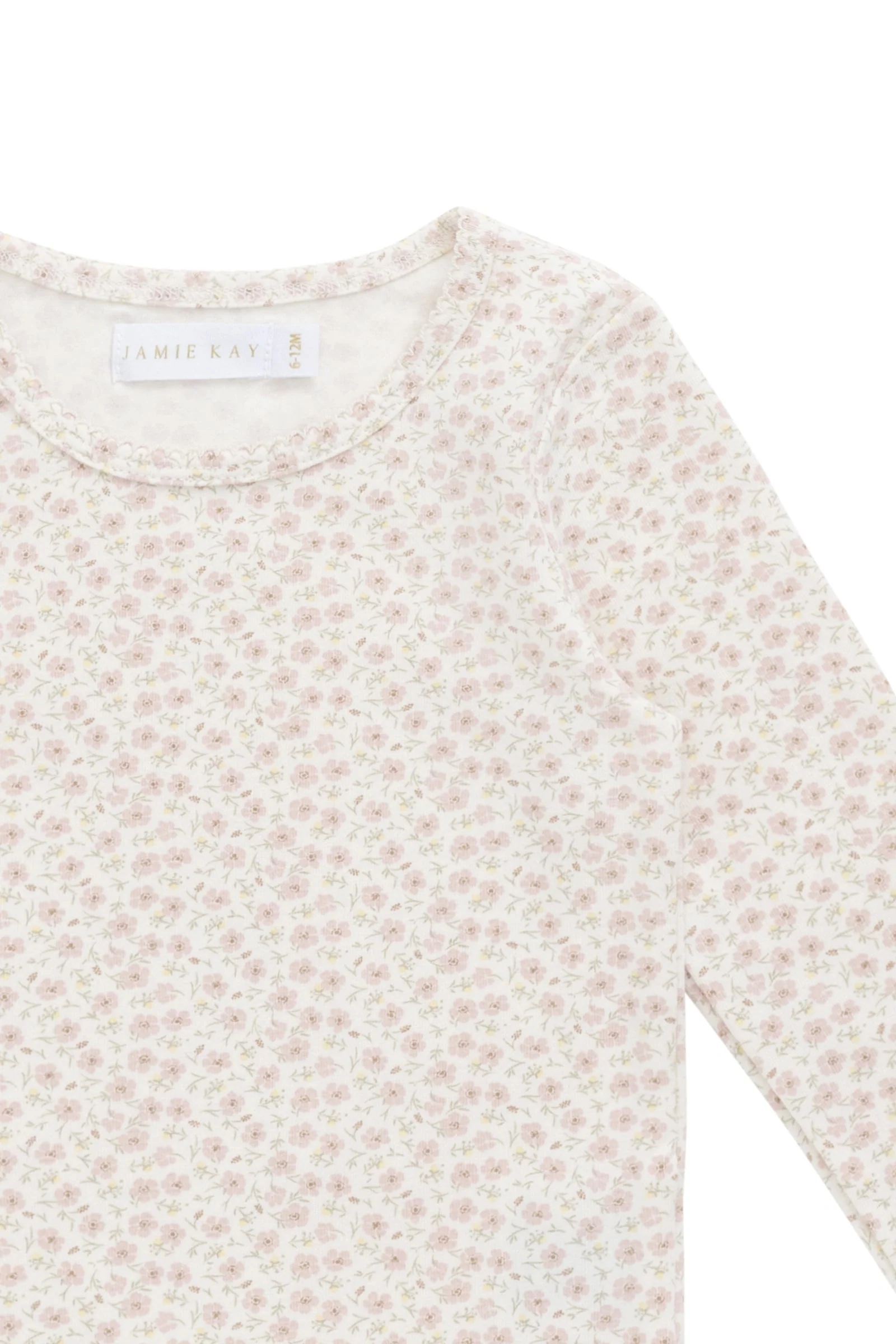 Organic Cotton Long Sleeve Top - Penelope Rose Small - Image 5