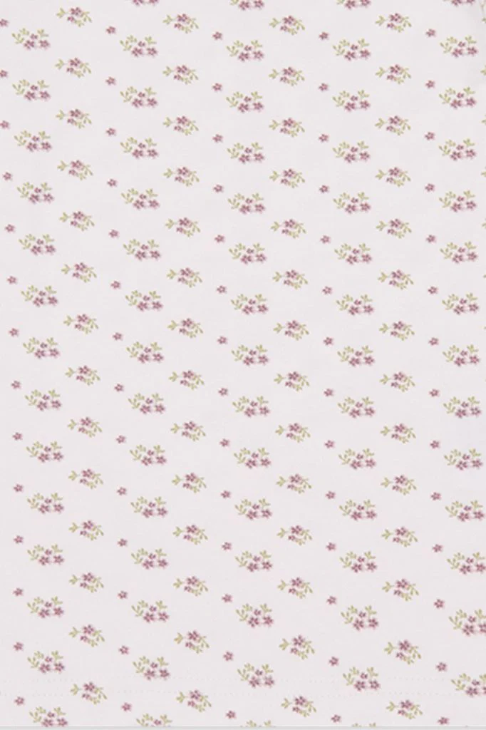 Organic Cotton Long Sleeve Top - Rose Floral Pink - Image 3
