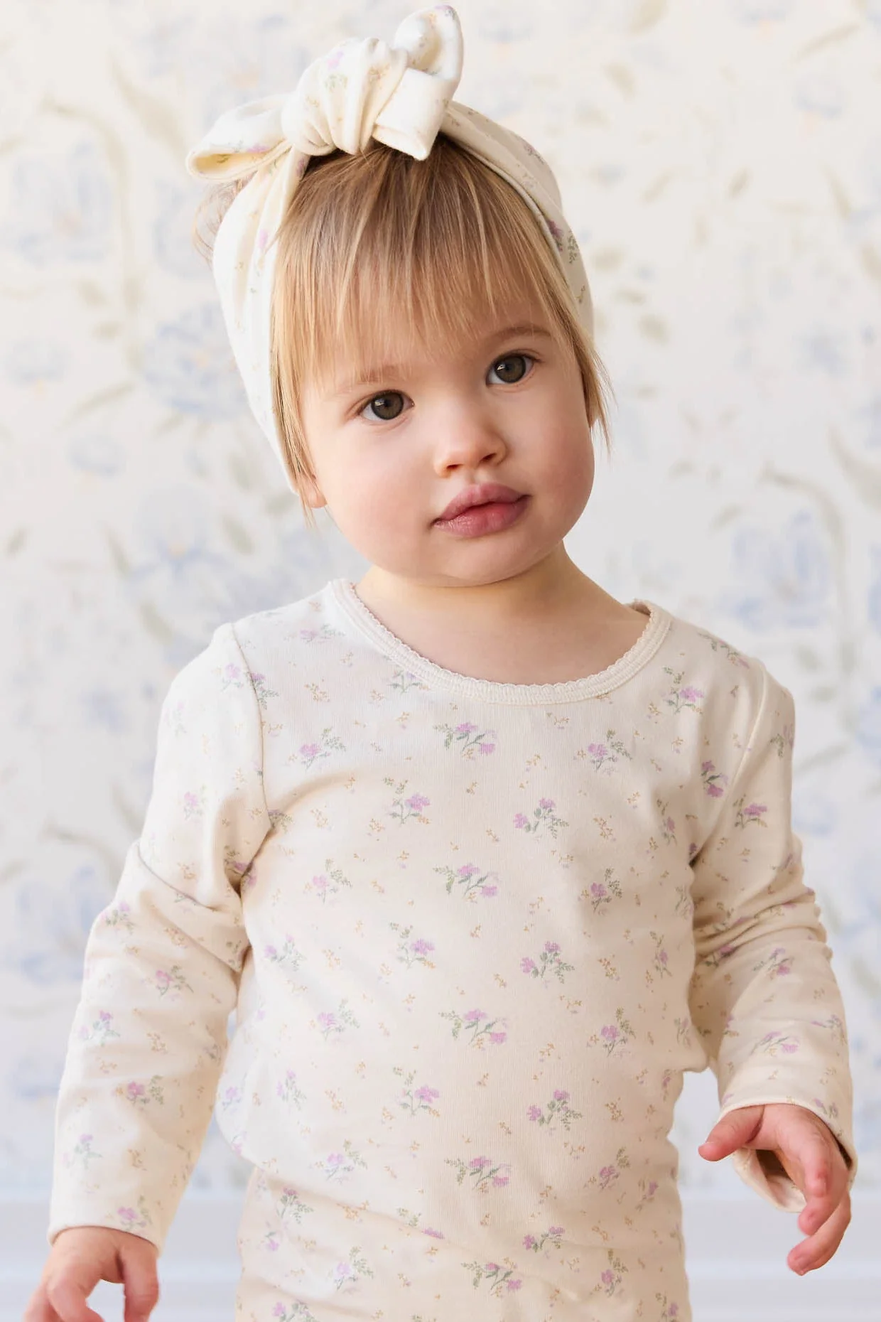 Organic Cotton Long Sleeve Top - Thelma Orchid - Image 2