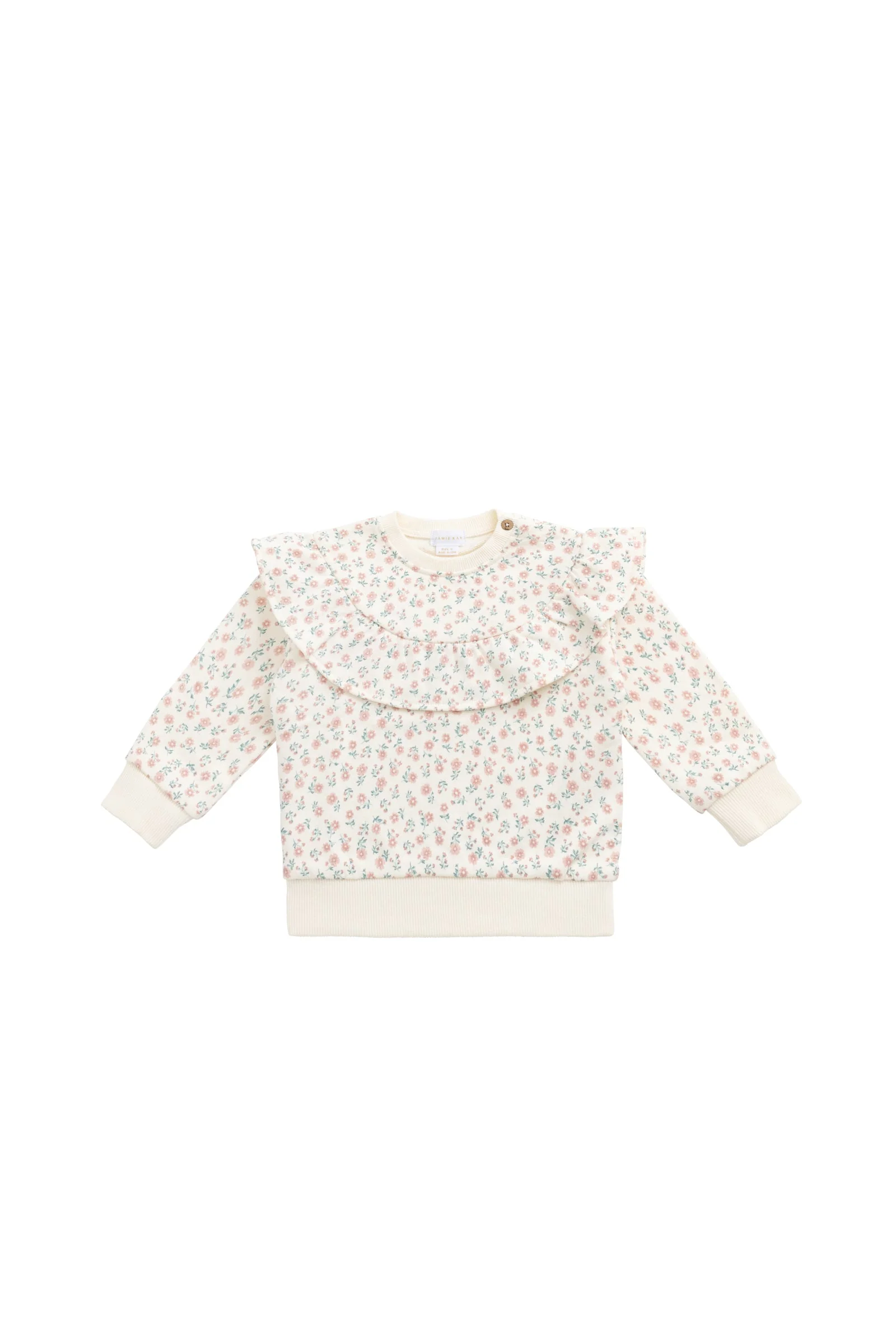 Organic Cotton Mckinley Sweatshirt - Posy Garden Pink - Image 2