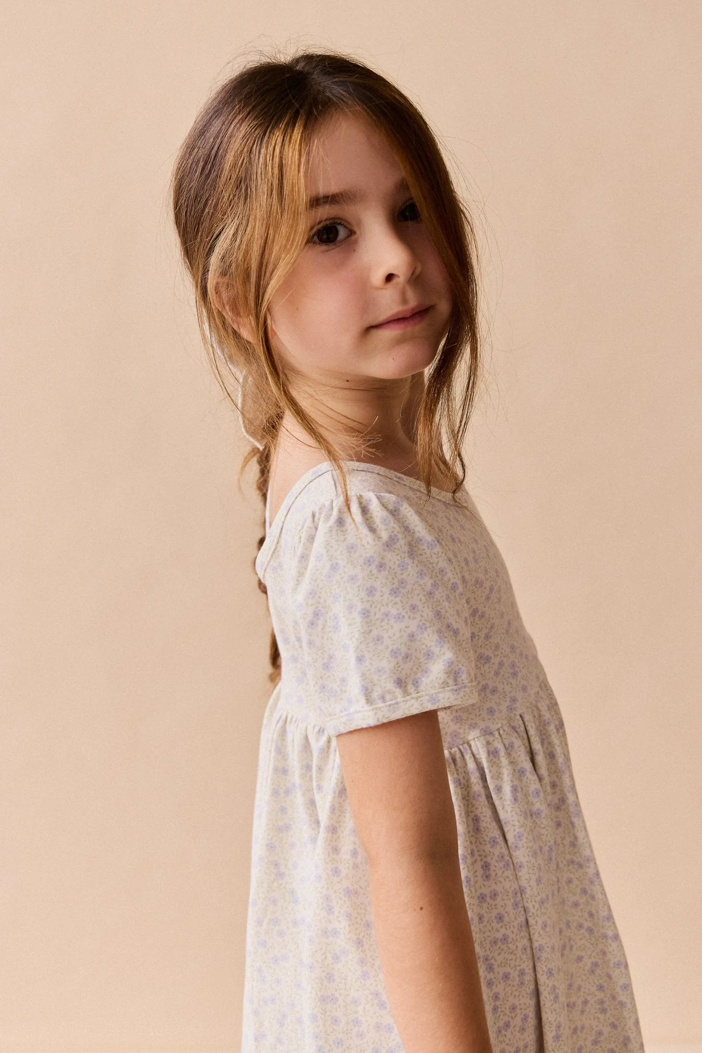 Organic Cotton Meadow Dress - Emmy Lilac - Image 3