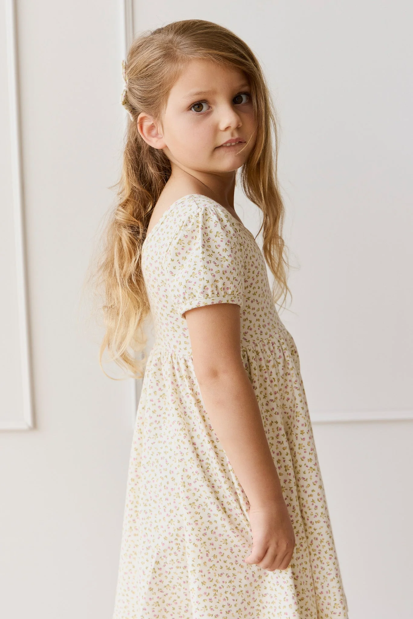 Organic Cotton Meadow Dress - Pippa Pink - Image 3
