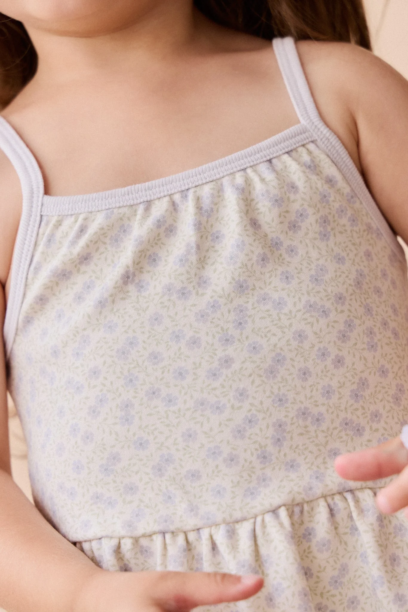 Organic Cotton Meadow Singlet - Emmy Lilac - Image 3