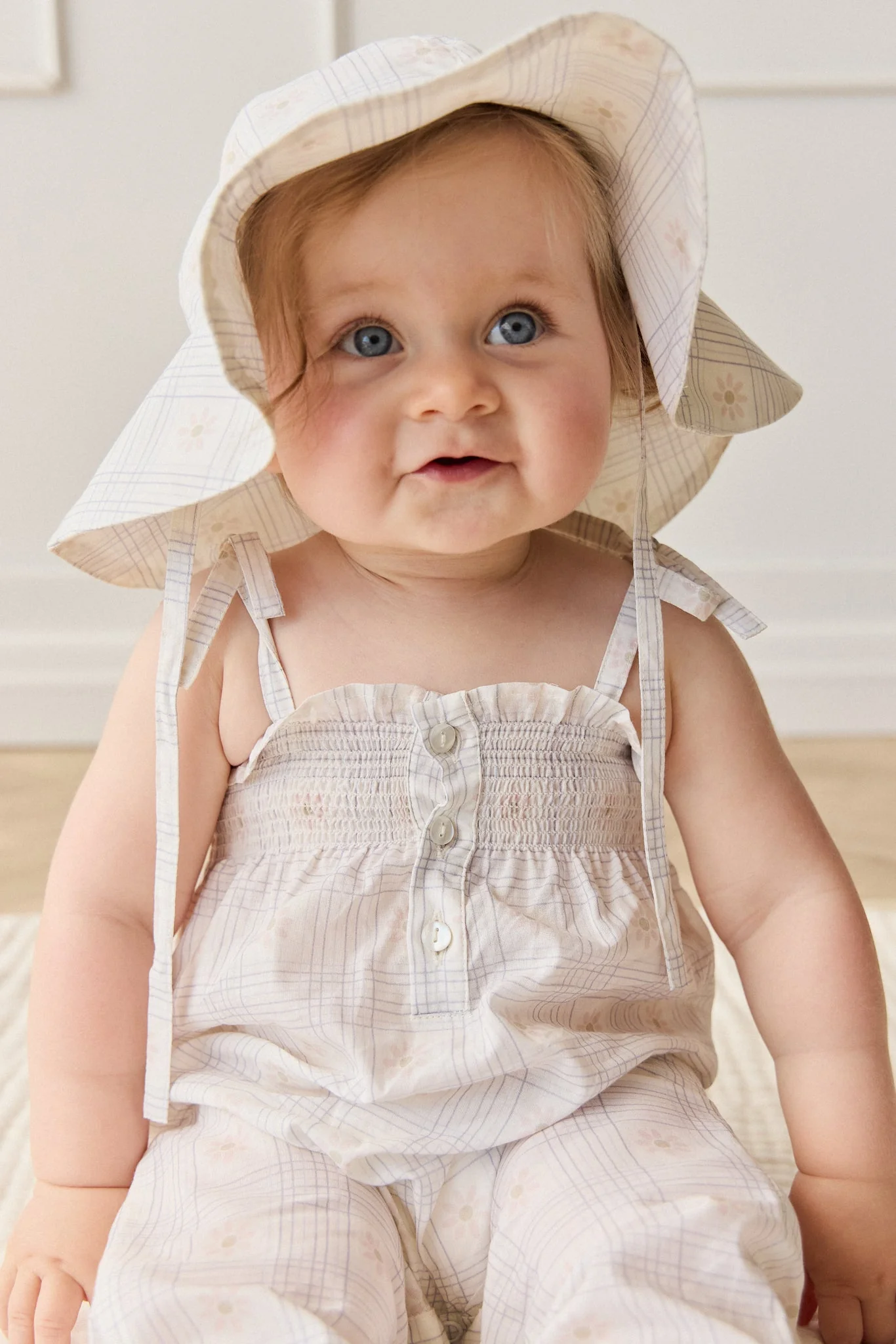Organic Cotton Mirabel Jumpsuit - Marguerite Egret - Image 5