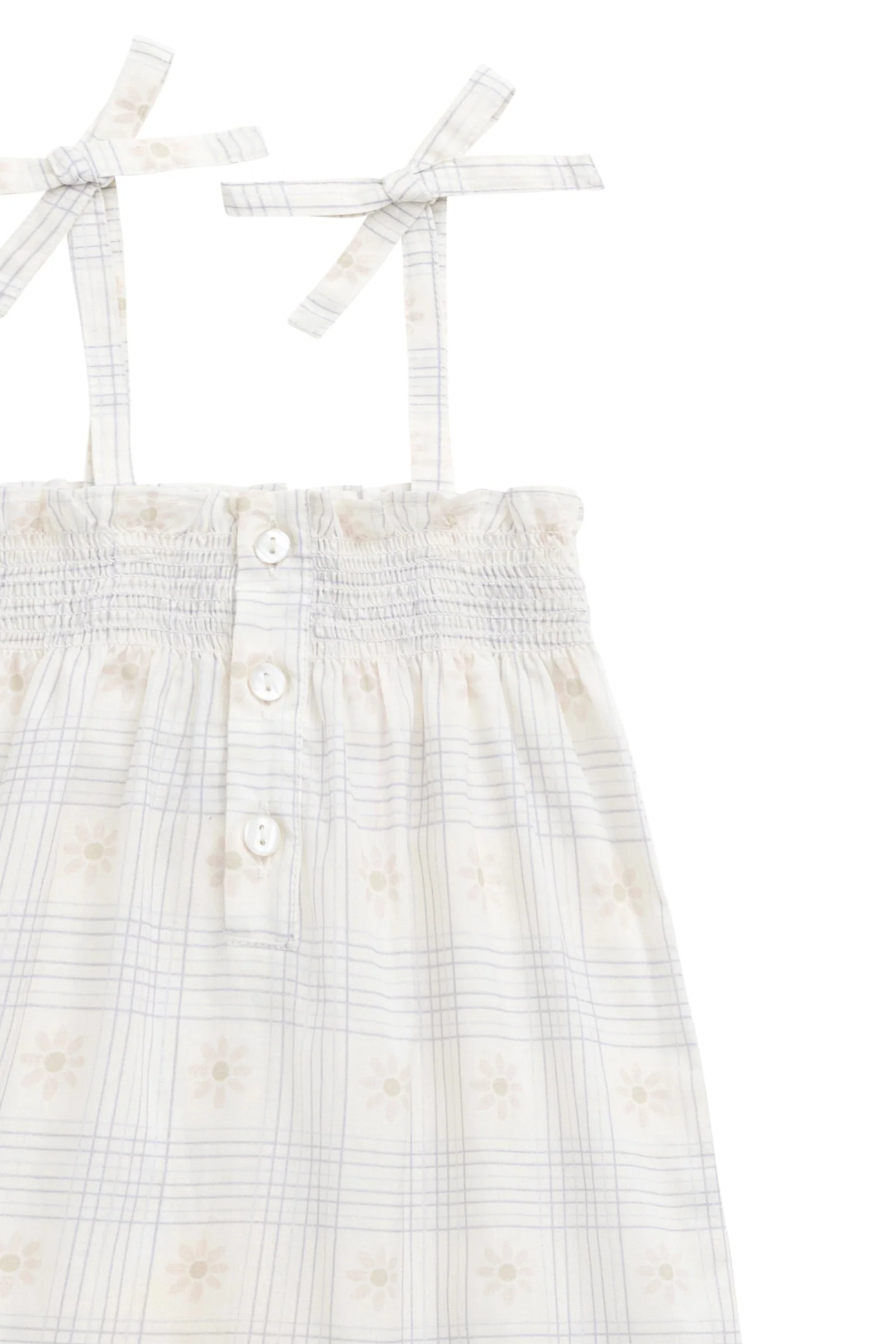 Organic Cotton Mirabel Jumpsuit - Marguerite Egret - Image 6