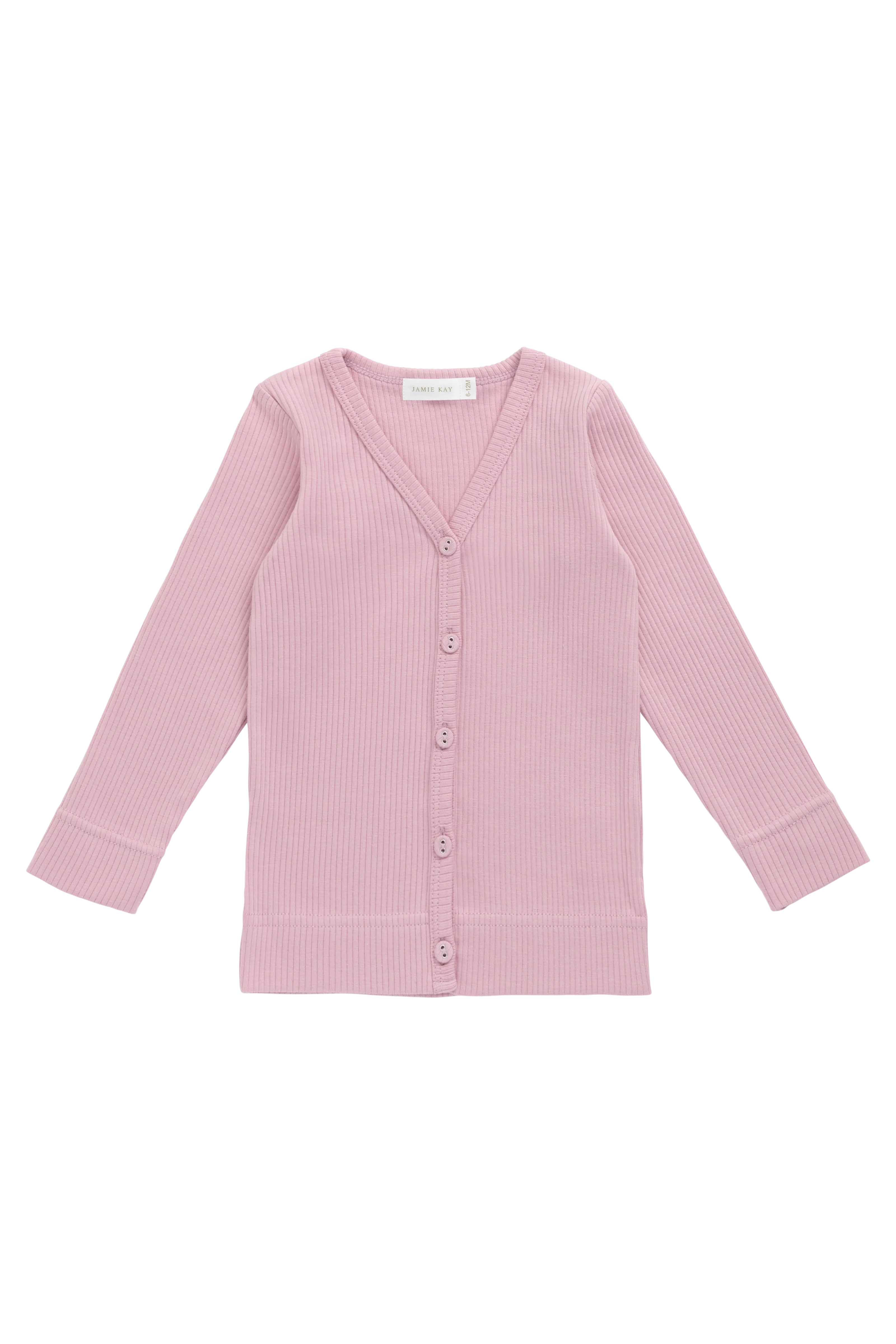 Organic Cotton Modal Cardigan - Vintage Violet - Image 2