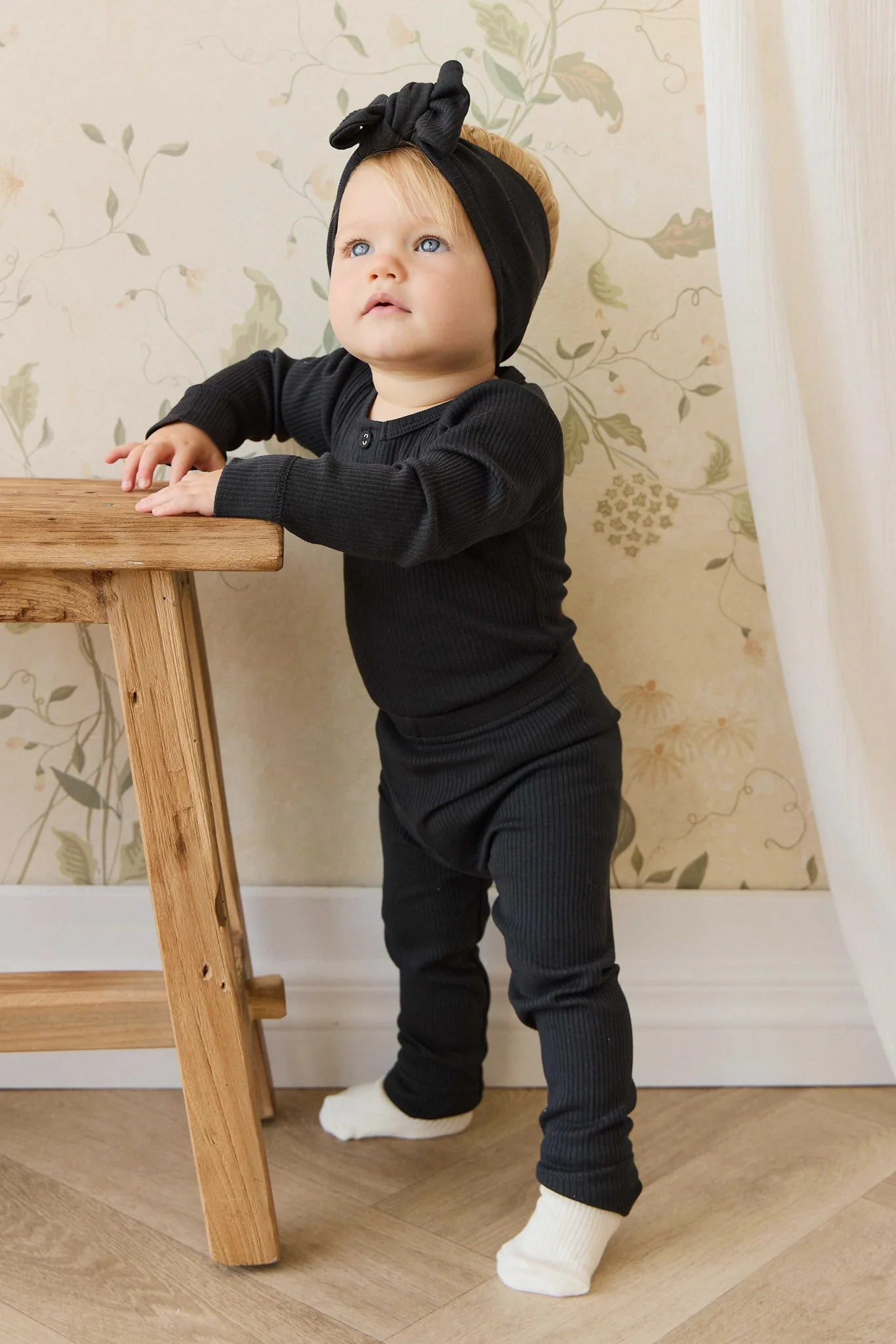 Organic Cotton Modal Everyday Legging - Ebony - Image 3