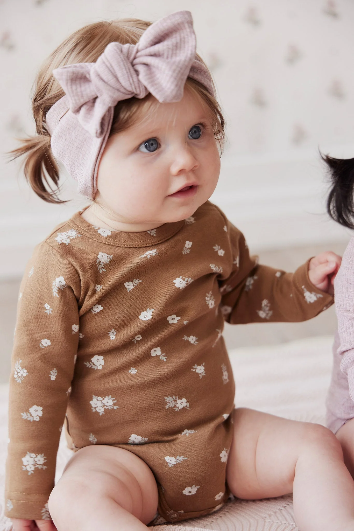 Organic Cotton Modal Headband - Mushroom Marle - Image 3