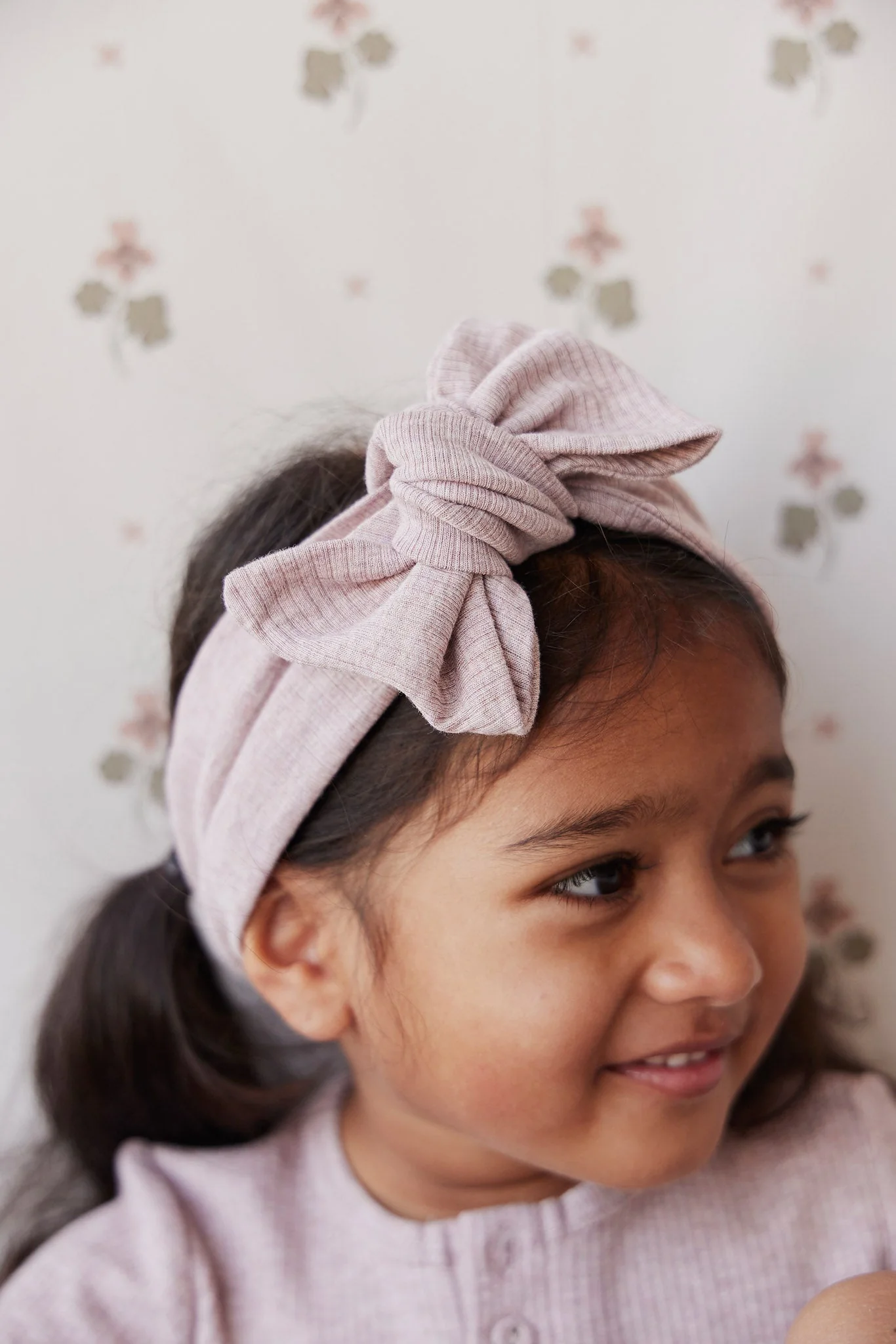 Organic Cotton Modal Headband - Mushroom Marle - Image 6