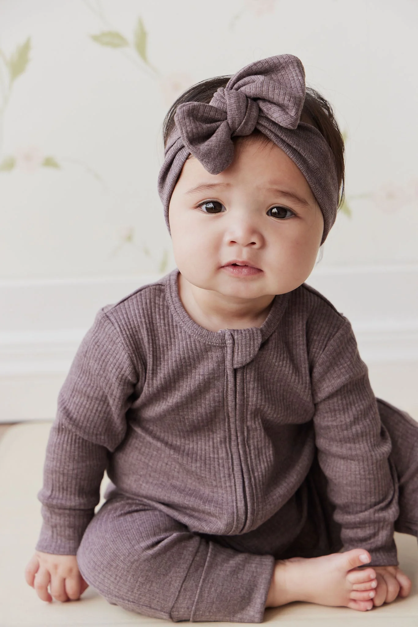 Organic Cotton Modal Headband - Truffle Marle - Image 2