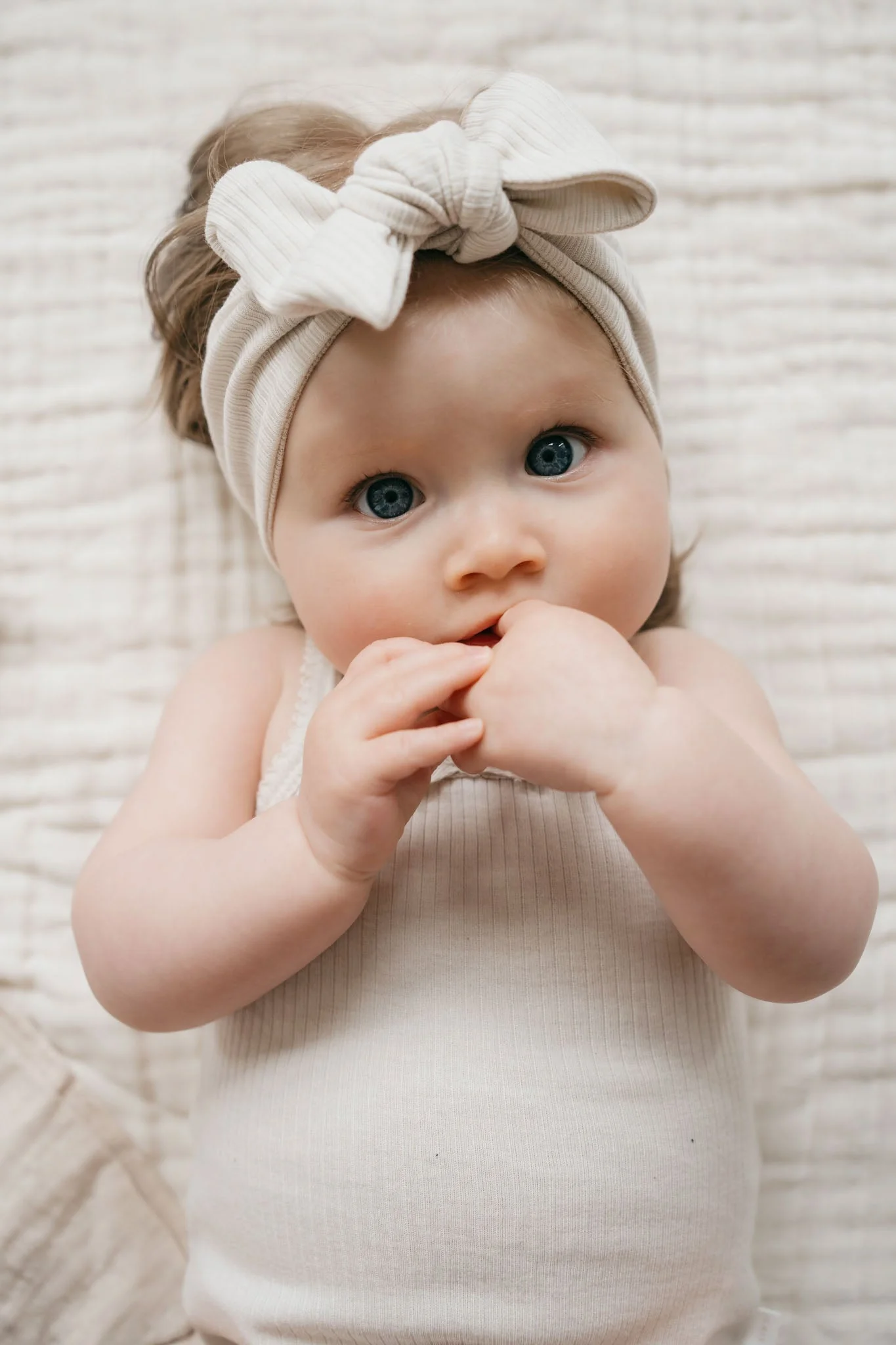 Organic Cotton Modal Lilian Headband - Beech - Image 3