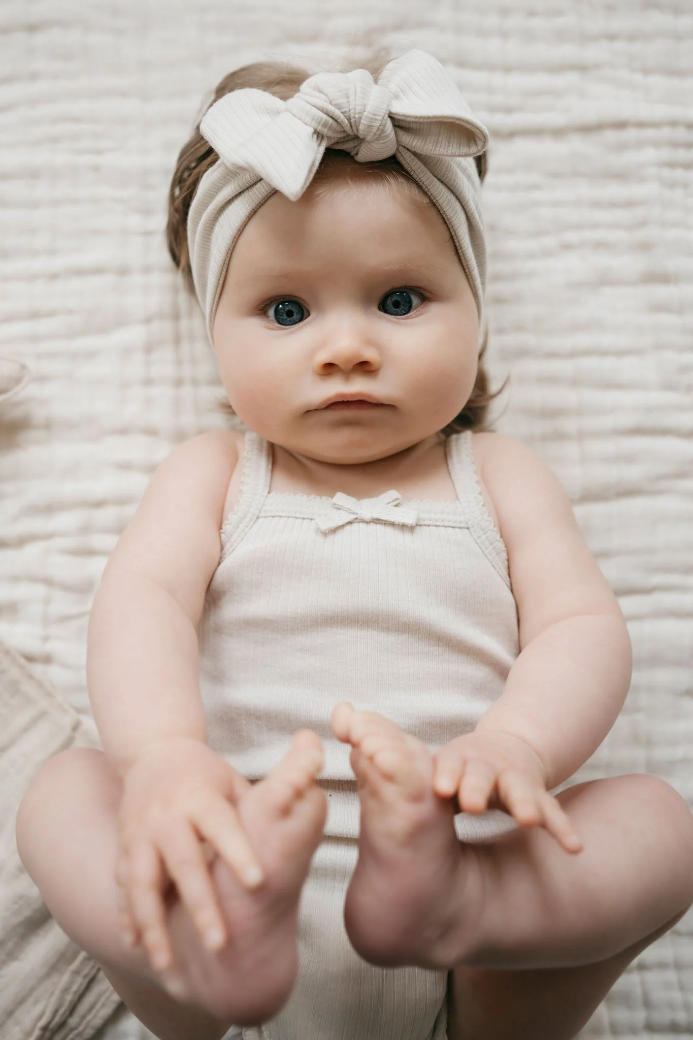 Organic Cotton Modal Lilian Headband - Beech - Image 6