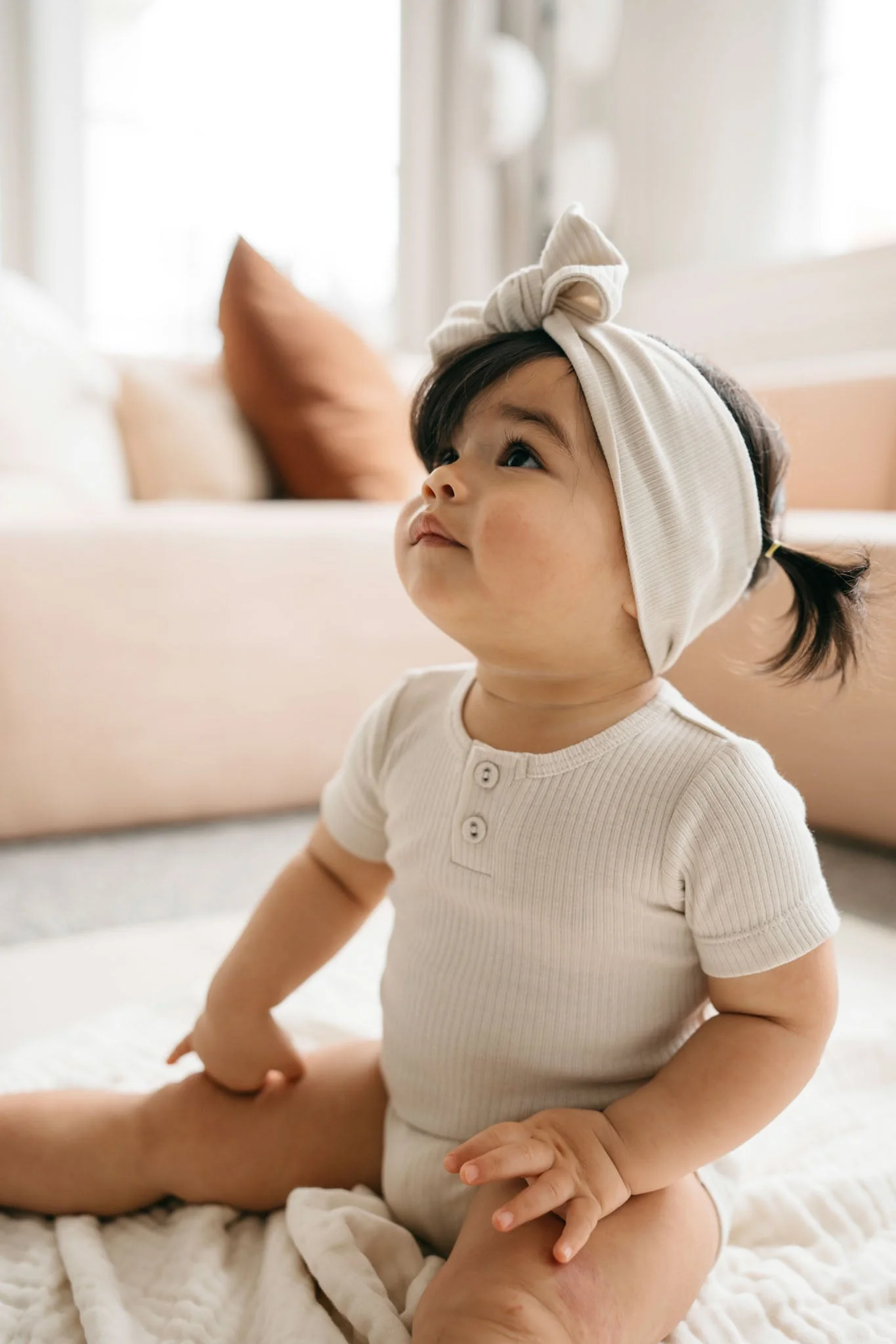 Organic Cotton Modal Lilian Headband - Beech - Image 9