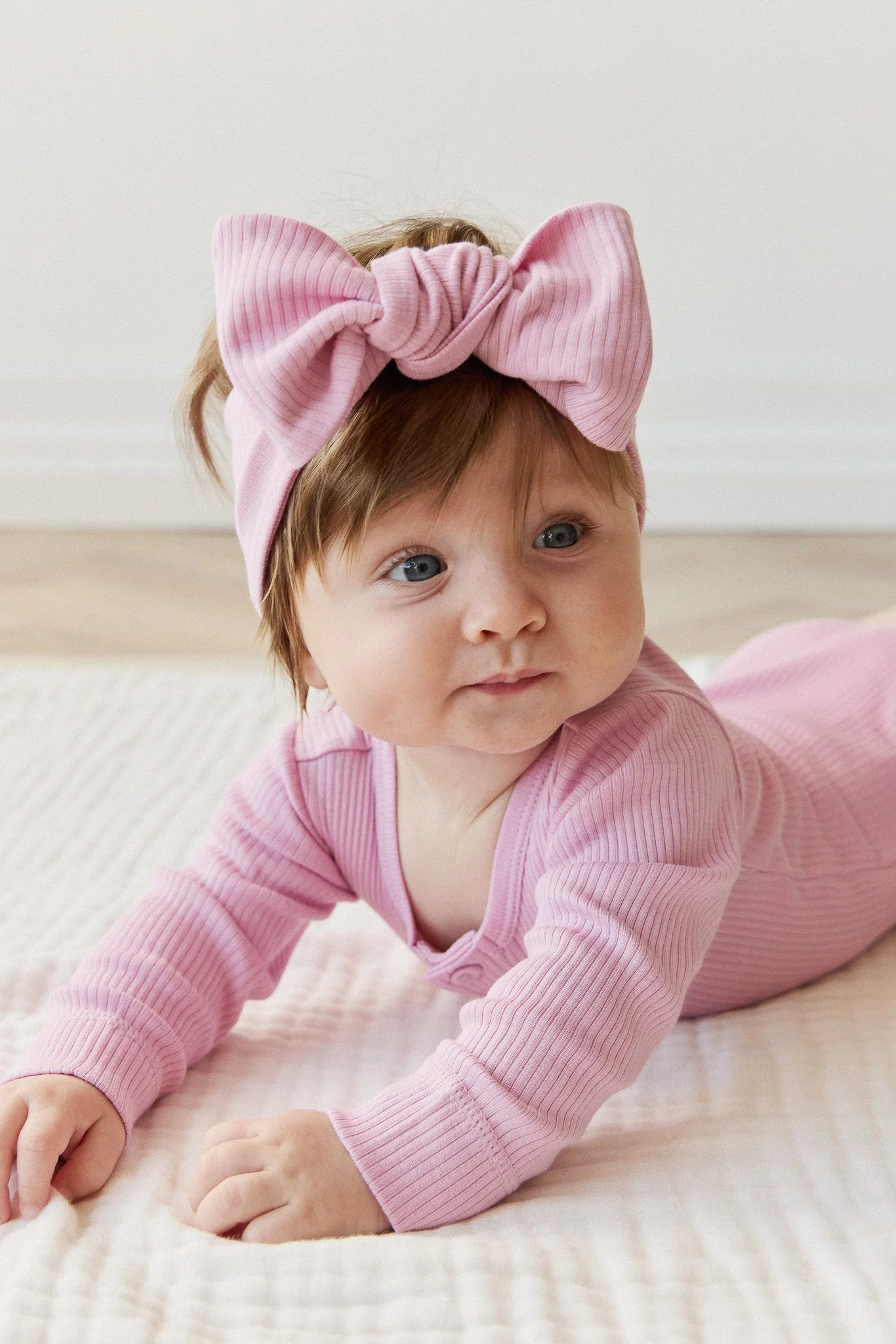 Organic Cotton Modal Lilian Headband - Dahlia - Image 2