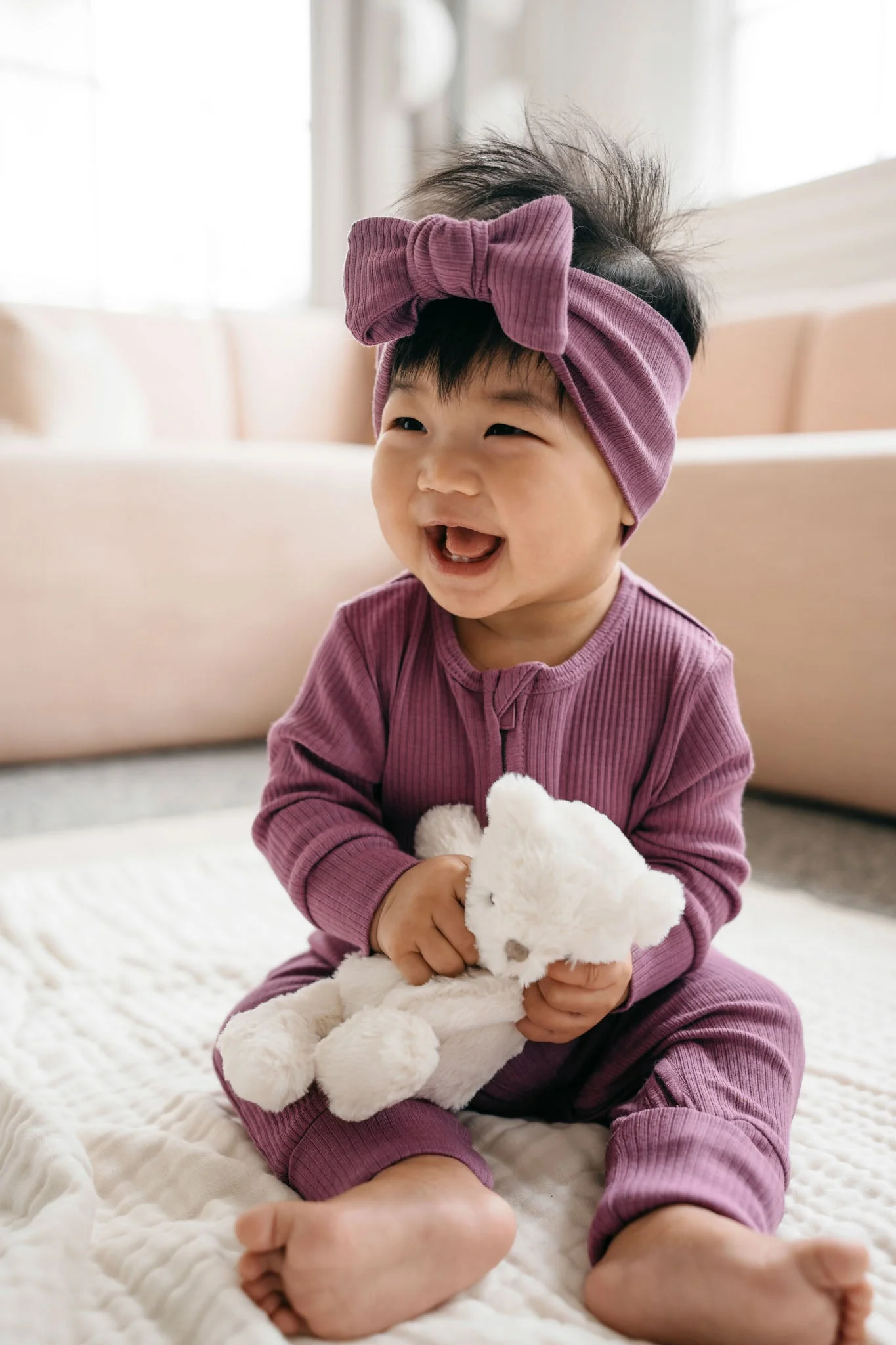 Organic Cotton Modal Lilian Headband - Elderberry - Image 5