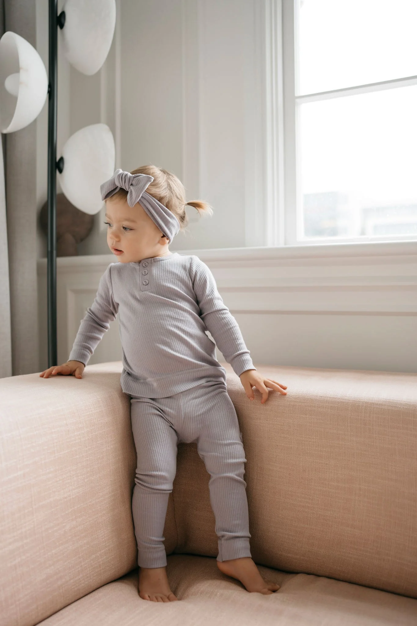 Organic Cotton Modal Lilian Headband - Moon - Image 5
