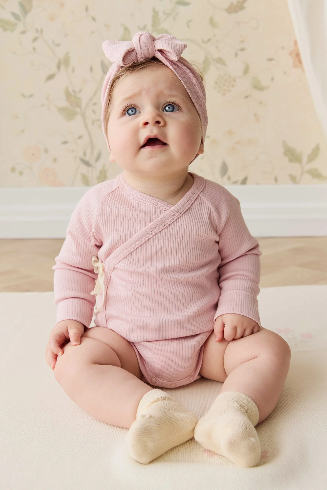 Organic Cotton Modal Marina Long Sleeve Bodysuit - Trinket - Image 3
