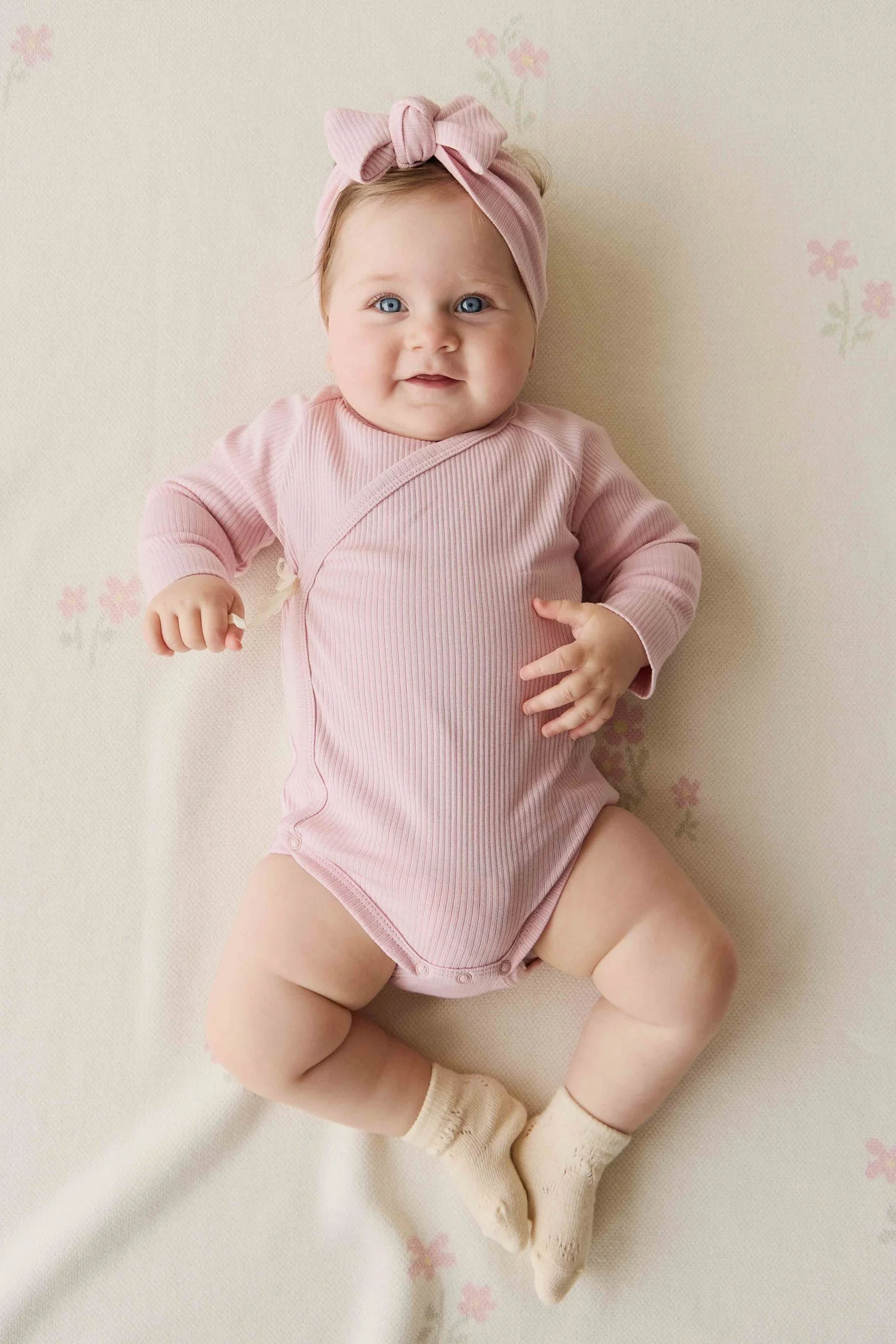 Organic Cotton Modal Marina Long Sleeve Bodysuit - Trinket - Image 4