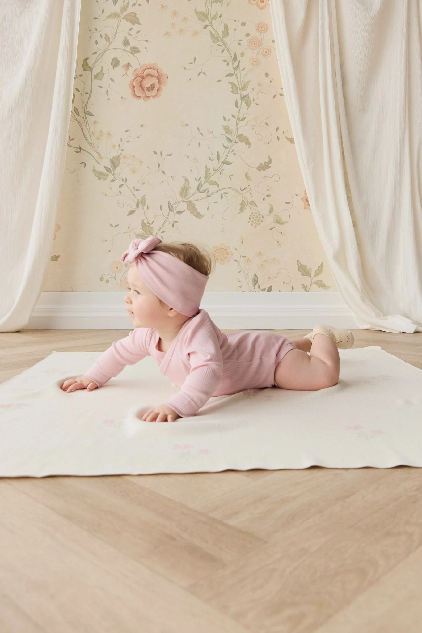 Organic Cotton Modal Marina Long Sleeve Bodysuit - Trinket - Image 6