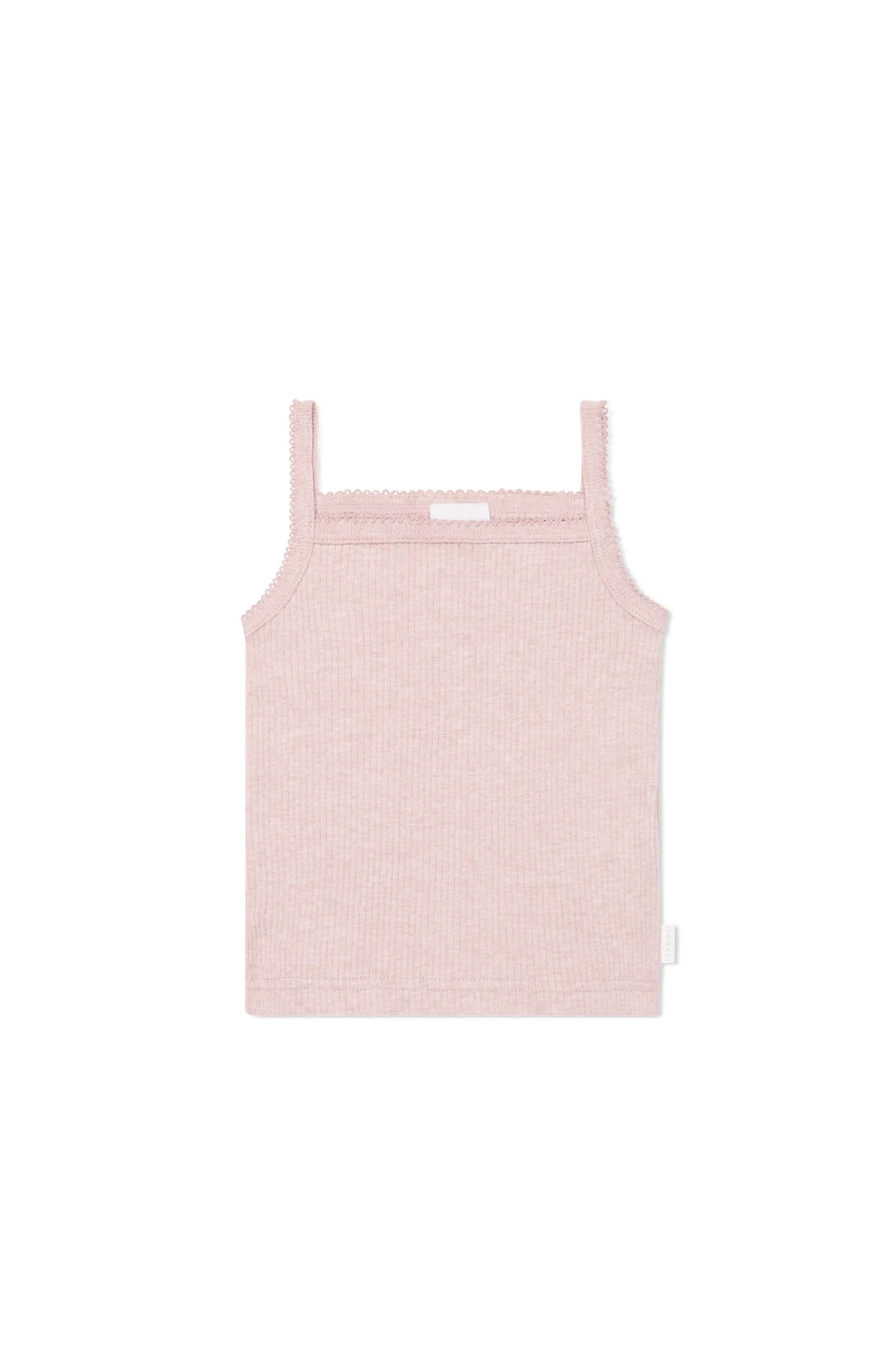 Organic Cotton Modal Marina Singlet - Chalk Marle