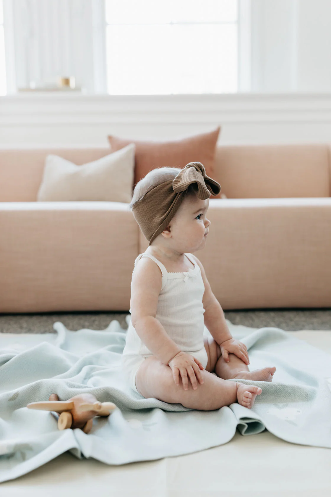 Organic Cotton Modal Singlet Bodysuit  - Milk - Image 11