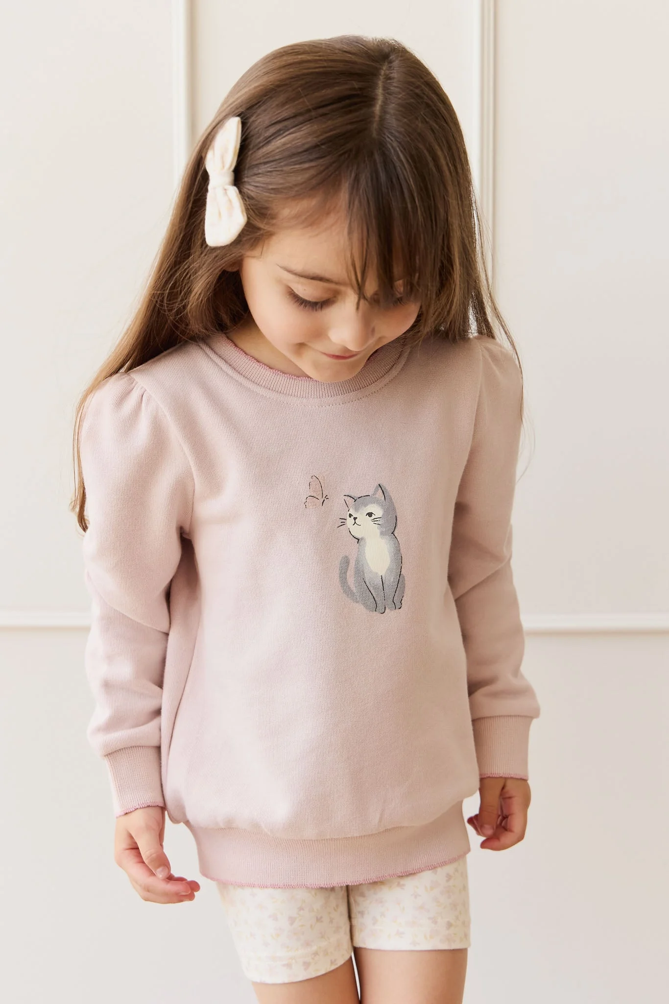 Organic Cotton Monroe Sweatshirt - Little Moon Soft Misty Rose - Image 7