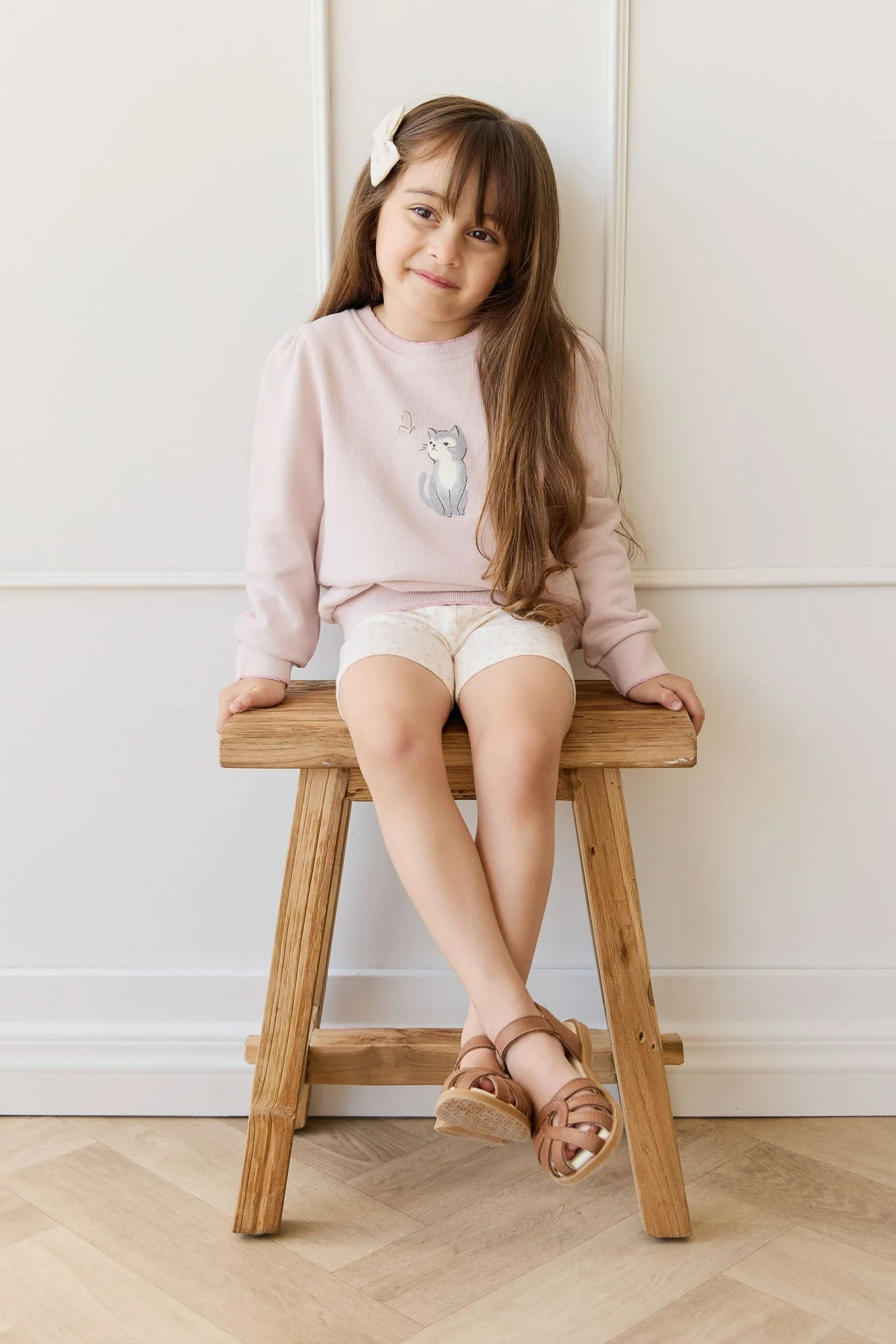 Organic Cotton Monroe Sweatshirt - Little Moon Soft Misty Rose - Image 9