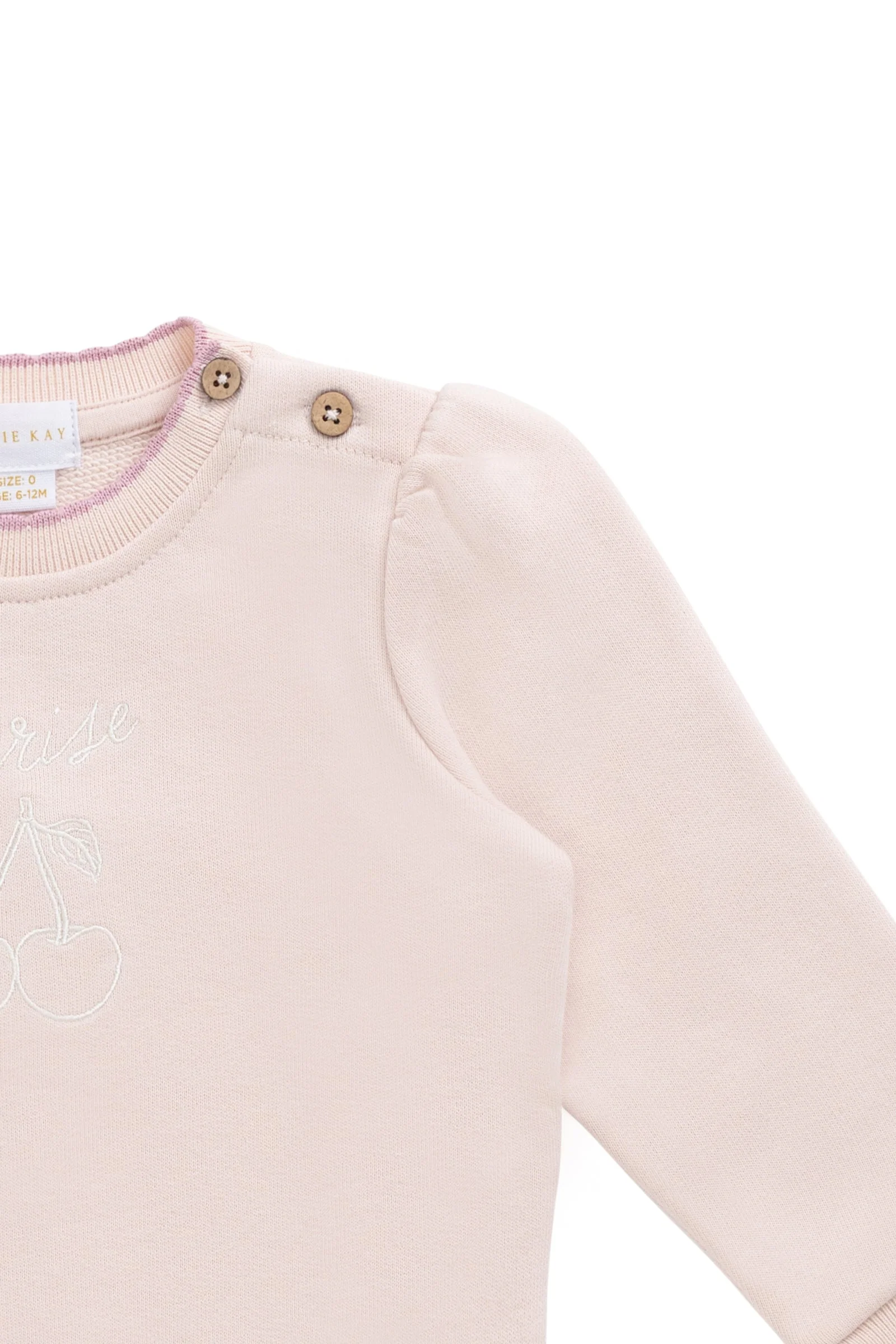 Organic Cotton Monroe Sweatshirt - Morganite Cerise - Image 10