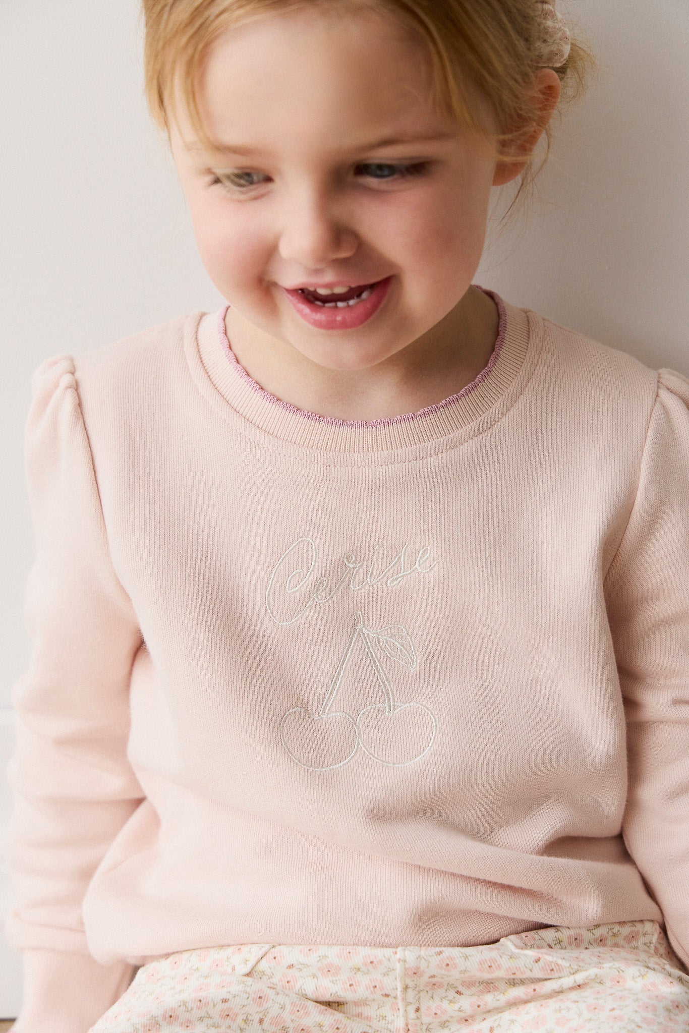 Organic Cotton Monroe Sweatshirt - Morganite Cerise - Image 2