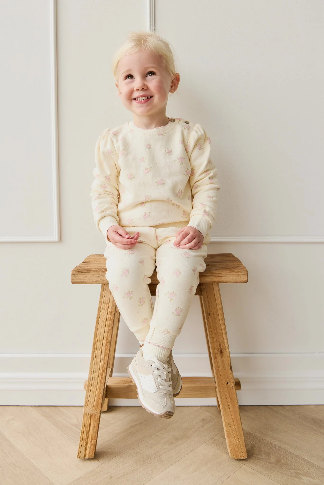 Organic Cotton Monroe Track Pant - Simone Egret - Image 2