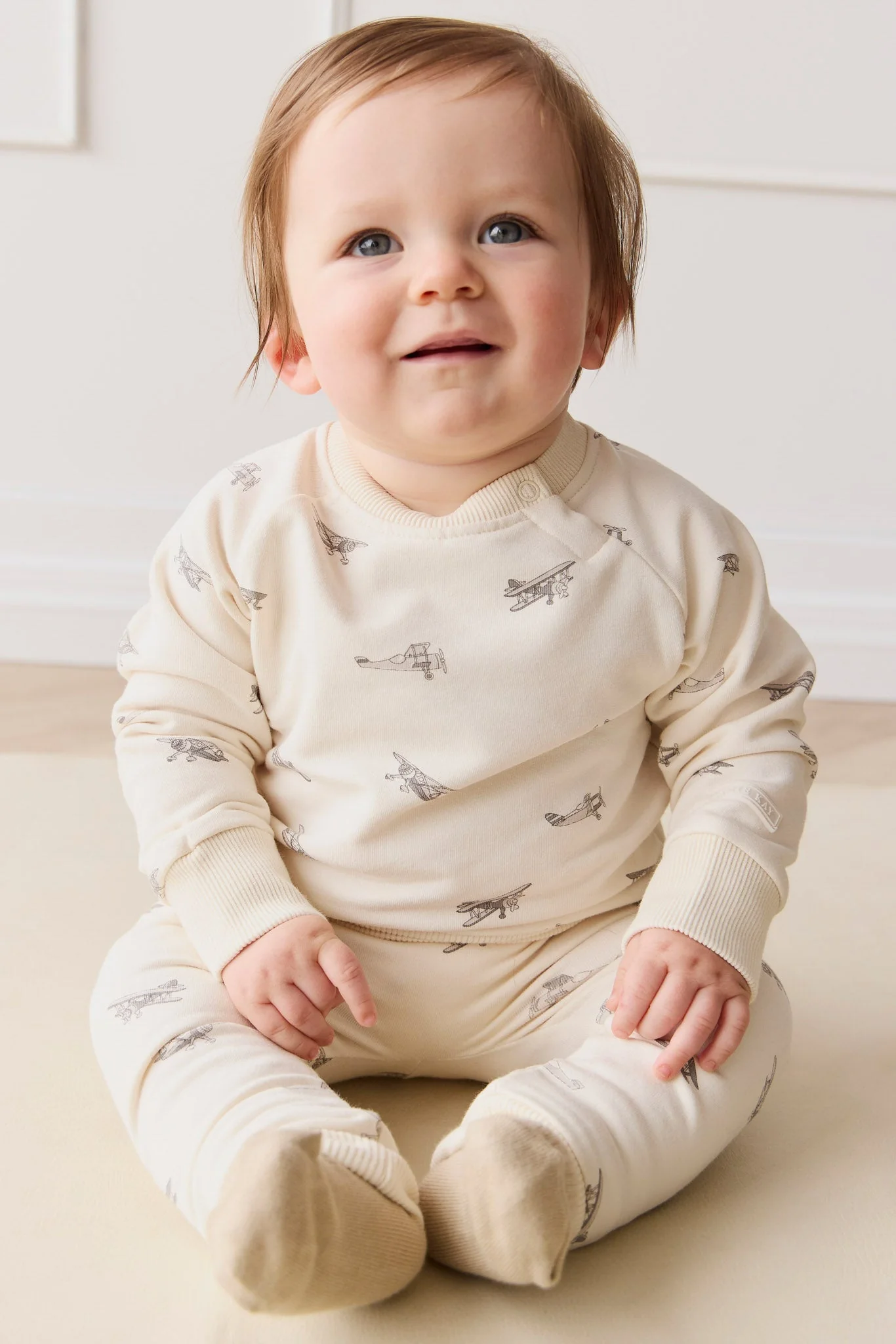 Organic Cotton Morgan Track Pant - Avion Oat - Image 3