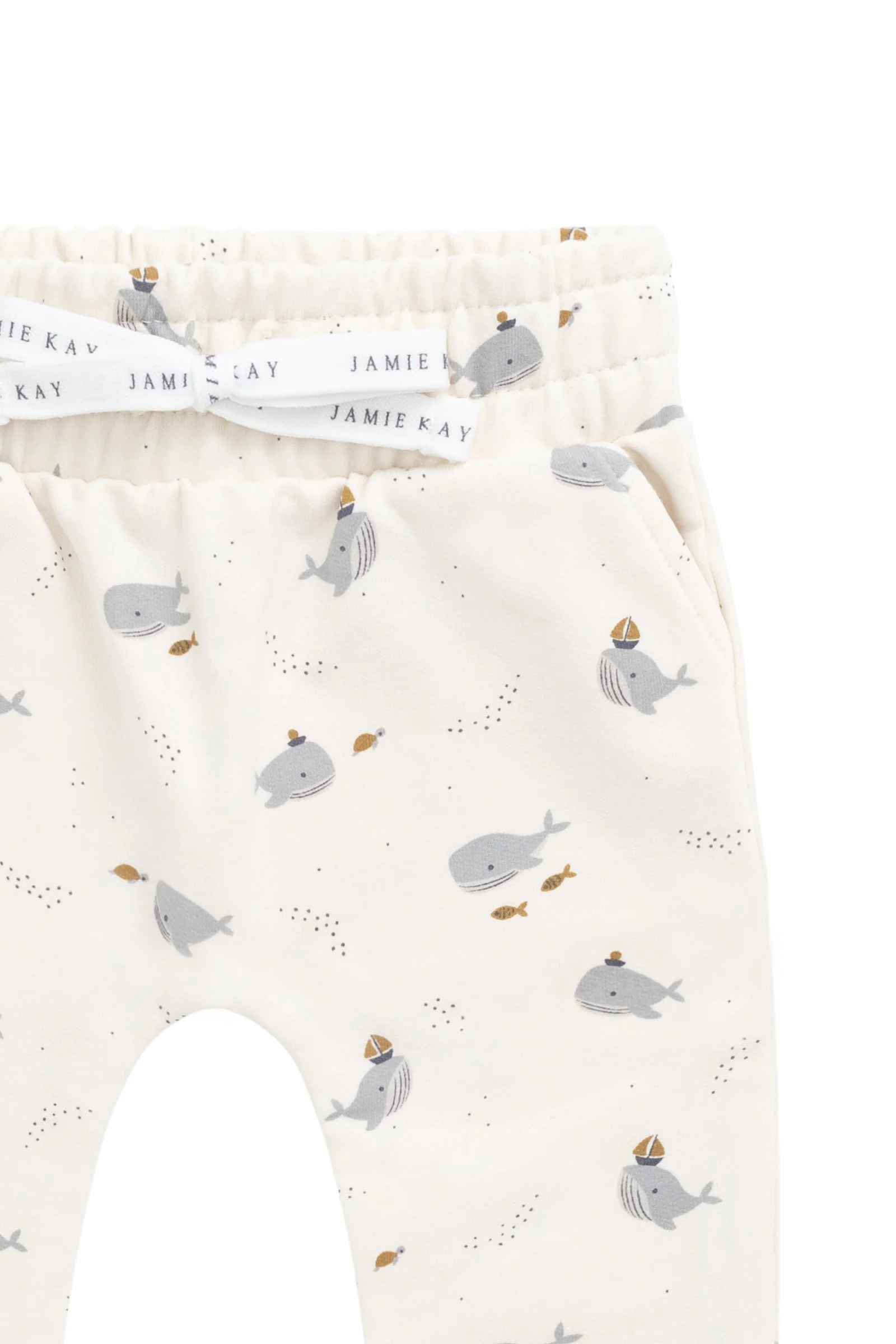 Organic Cotton Morgan Track Pant - Cloud Whales - Image 3