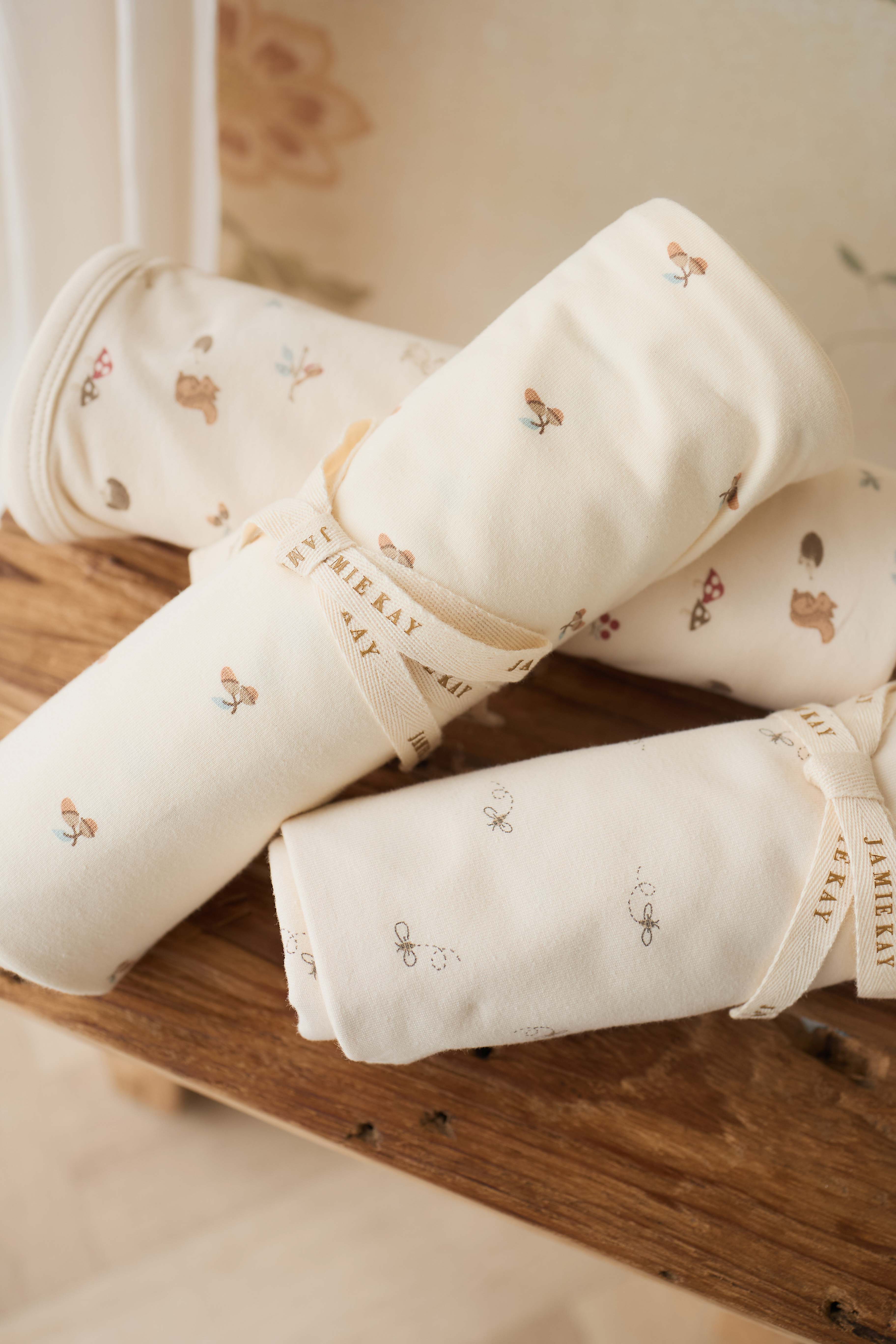 Organic Cotton Murphy Wrap - Forest Night Acorns - Image 2
