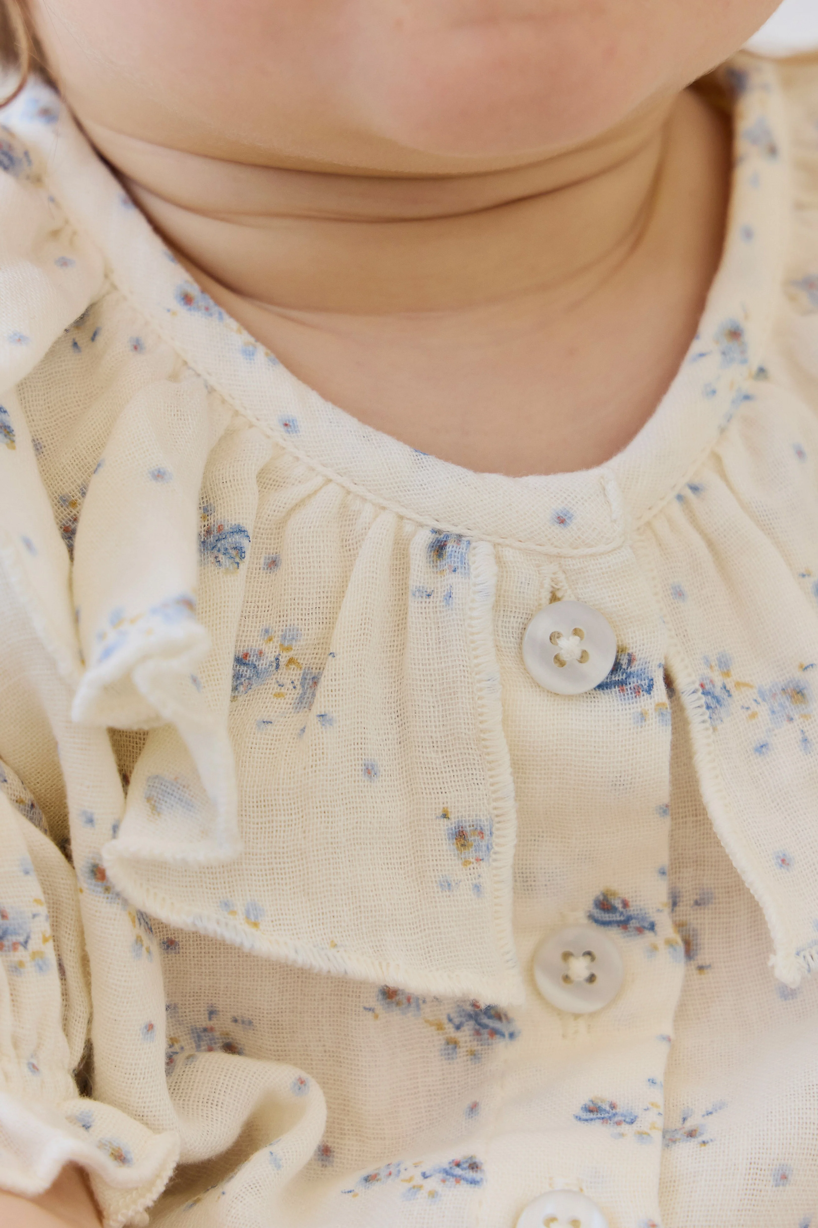 Organic Cotton Muslin Alora Top-Molly Blue - Image 7