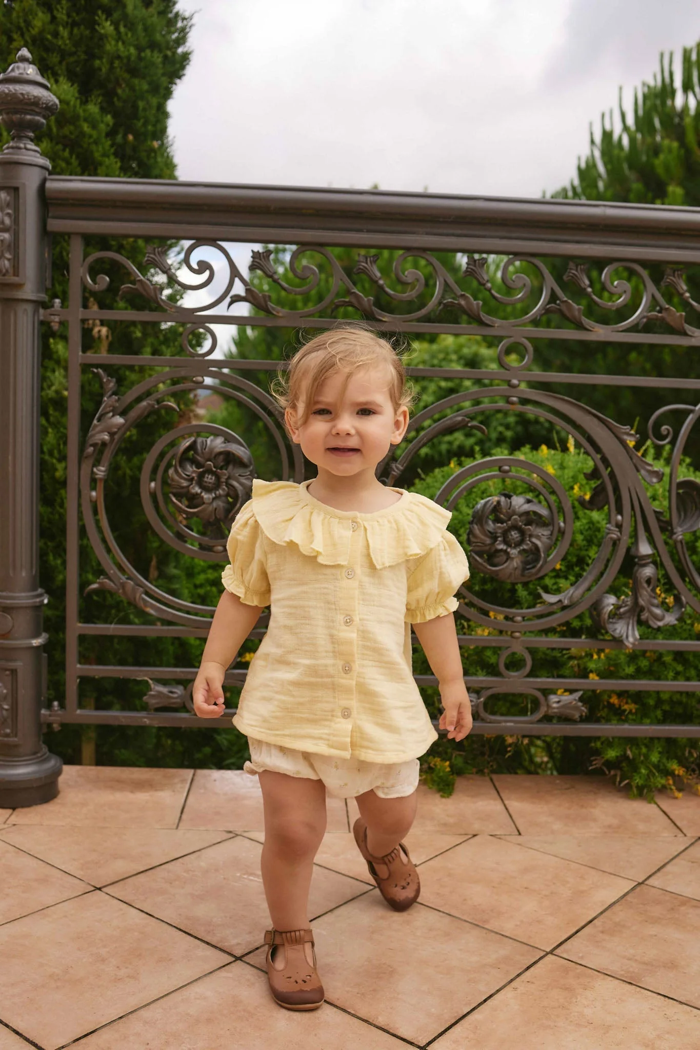 Organic Cotton Muslin Alora Top - Sunshine - Image 6