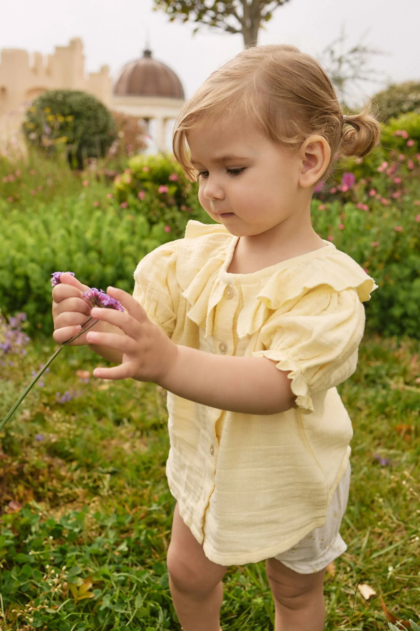 Organic Cotton Muslin Alora Top - Sunshine - Image 7